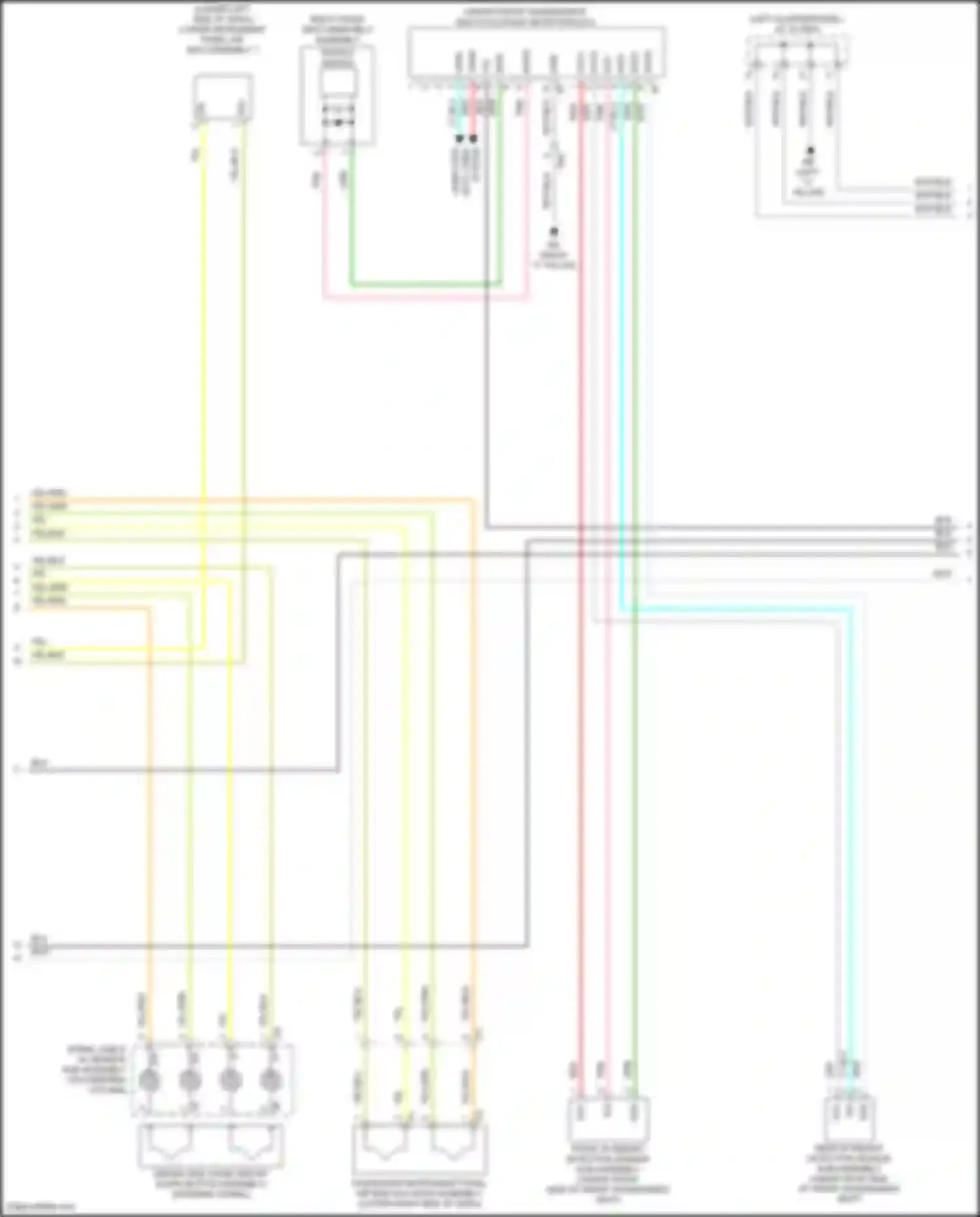 Prius PHV Toyota IV (2017-2024): Supplemental restraints circuit (2 of 3)