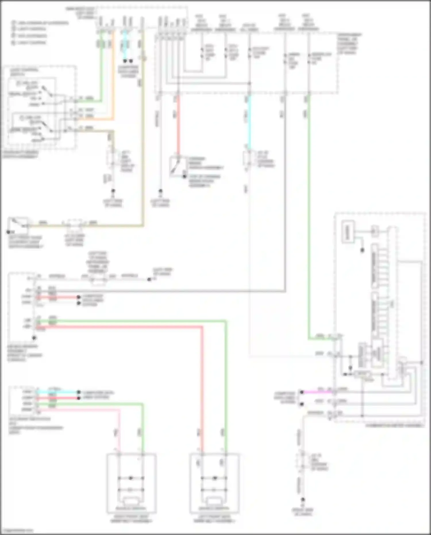 Prius PHV Toyota IV (2017-2024): Chime circuit