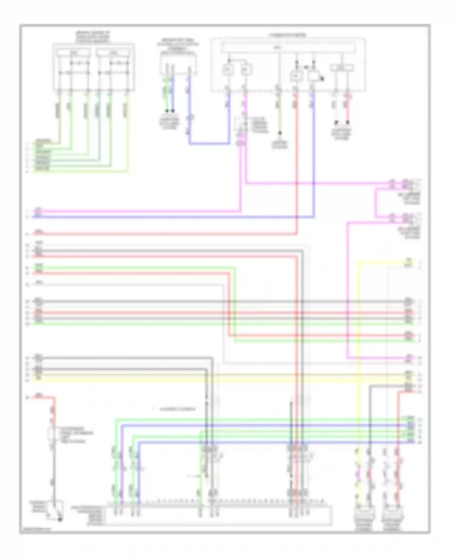 Prius Plug-in Toyota  (2012-2014): Navigation circuit, without radio & display amplifier with separate amplifier (3 of 4)