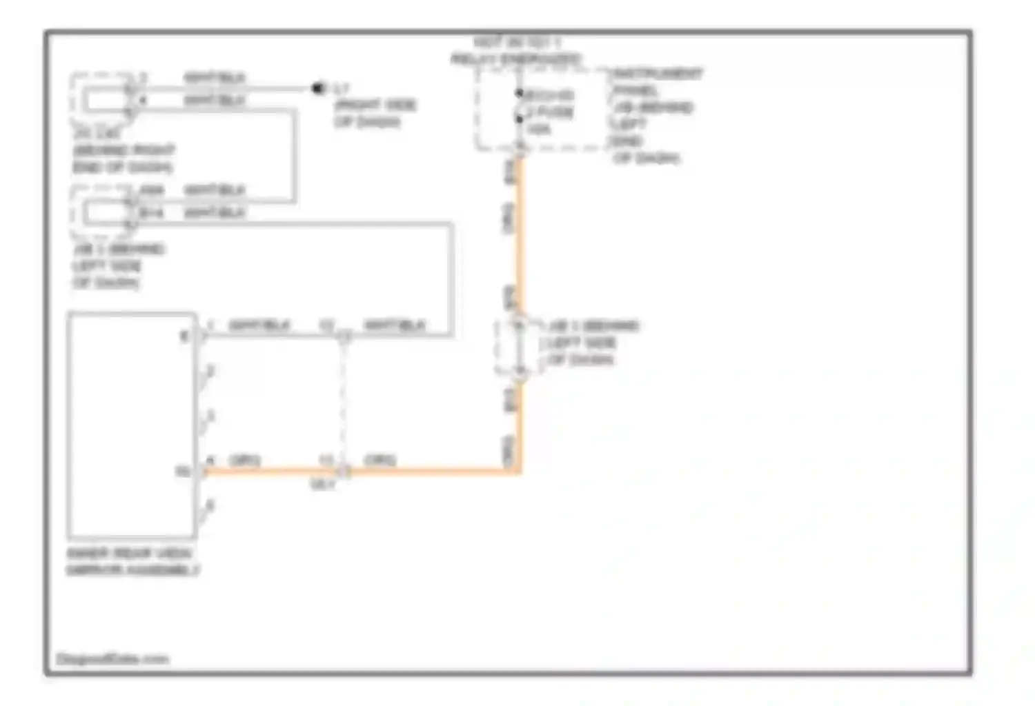 Prius Plug-in Toyota  (2012-2014): Electrochromic mirror circuit, without garage door opener