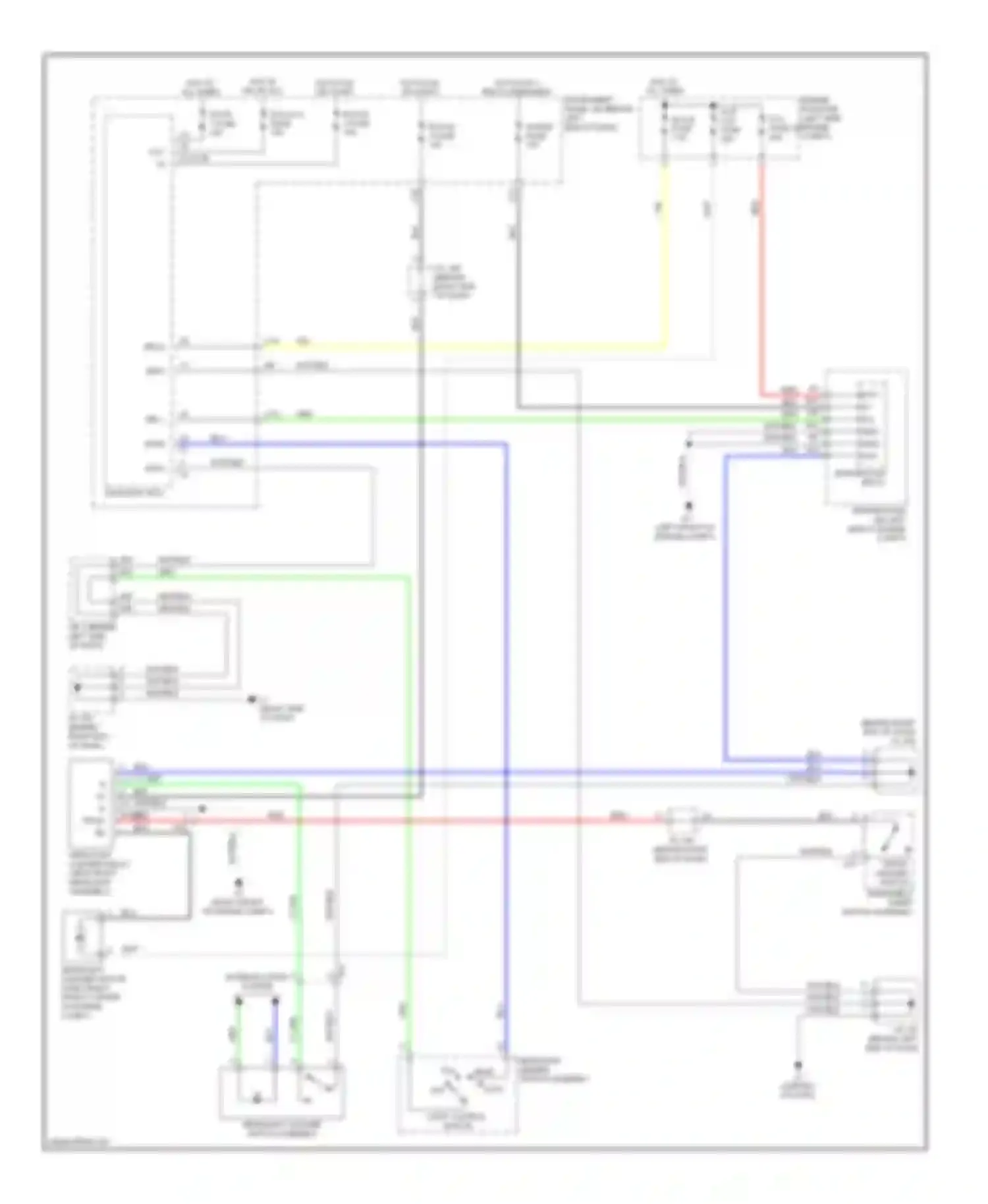 Prius Plug-in Toyota  (2012-2014): Headlamp washer circuit