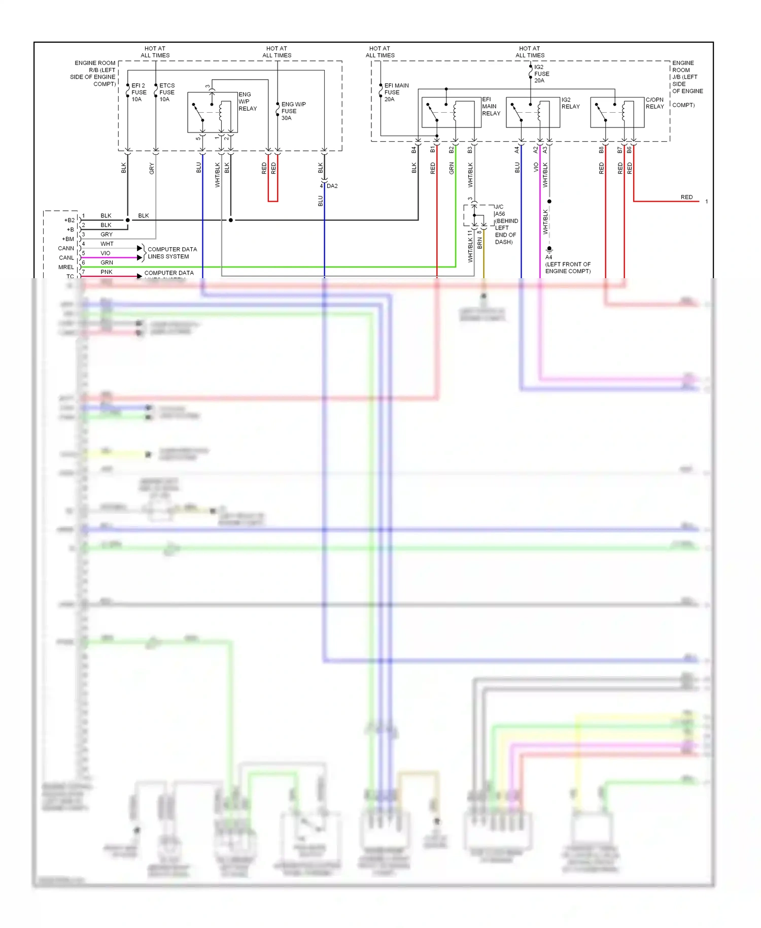 Toyota Prius Plug-in  (2012-2014) computer data line system wiring diagram  (1 of 2)
