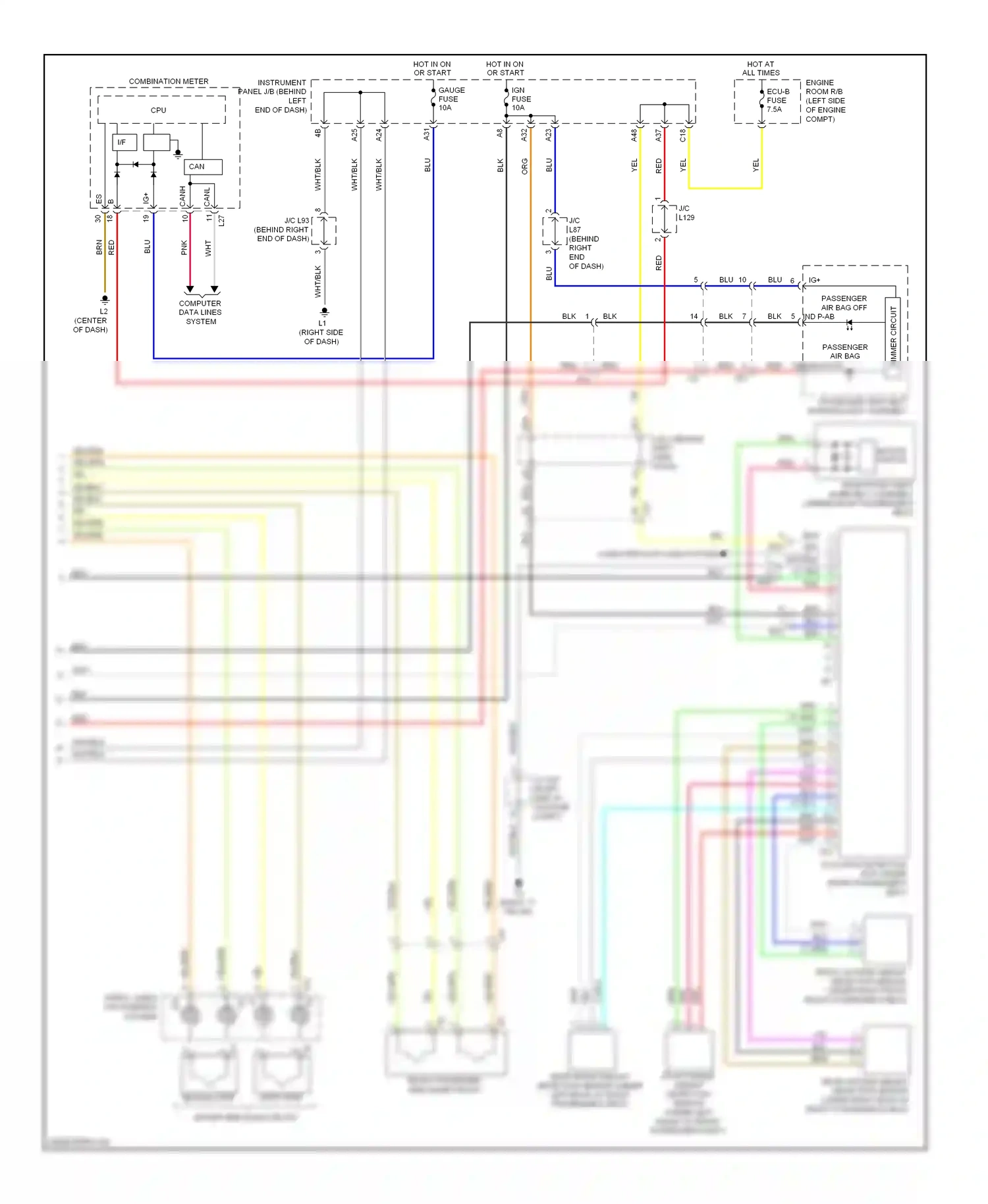 Toyota Prius Plug-in  (2012-2014) computer data lines system wiring diagram  (57 of 65)