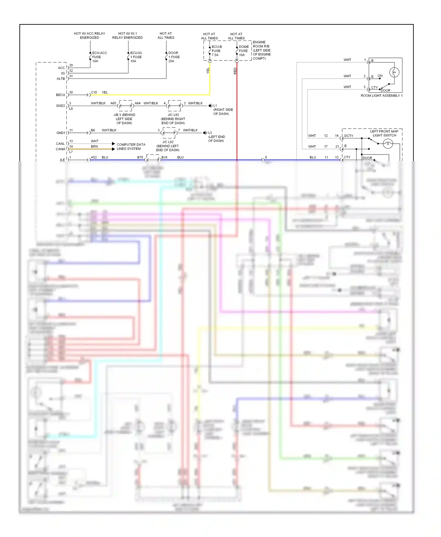Toyota Prius Plug-in  (2012-2014) computer data lines system wiring diagram  (21 of 65)
