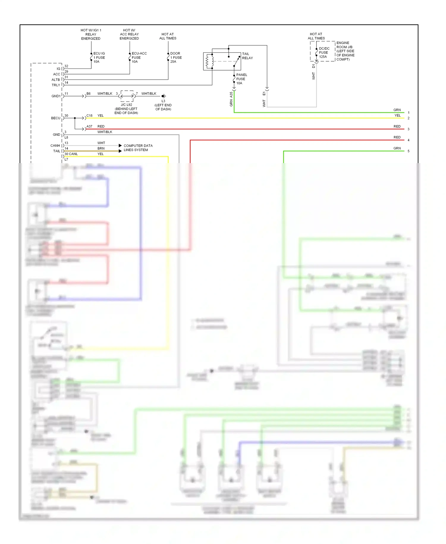 Toyota Prius Plug-in  (2012-2014) computer data lines system wiring diagram  (26 of 65)