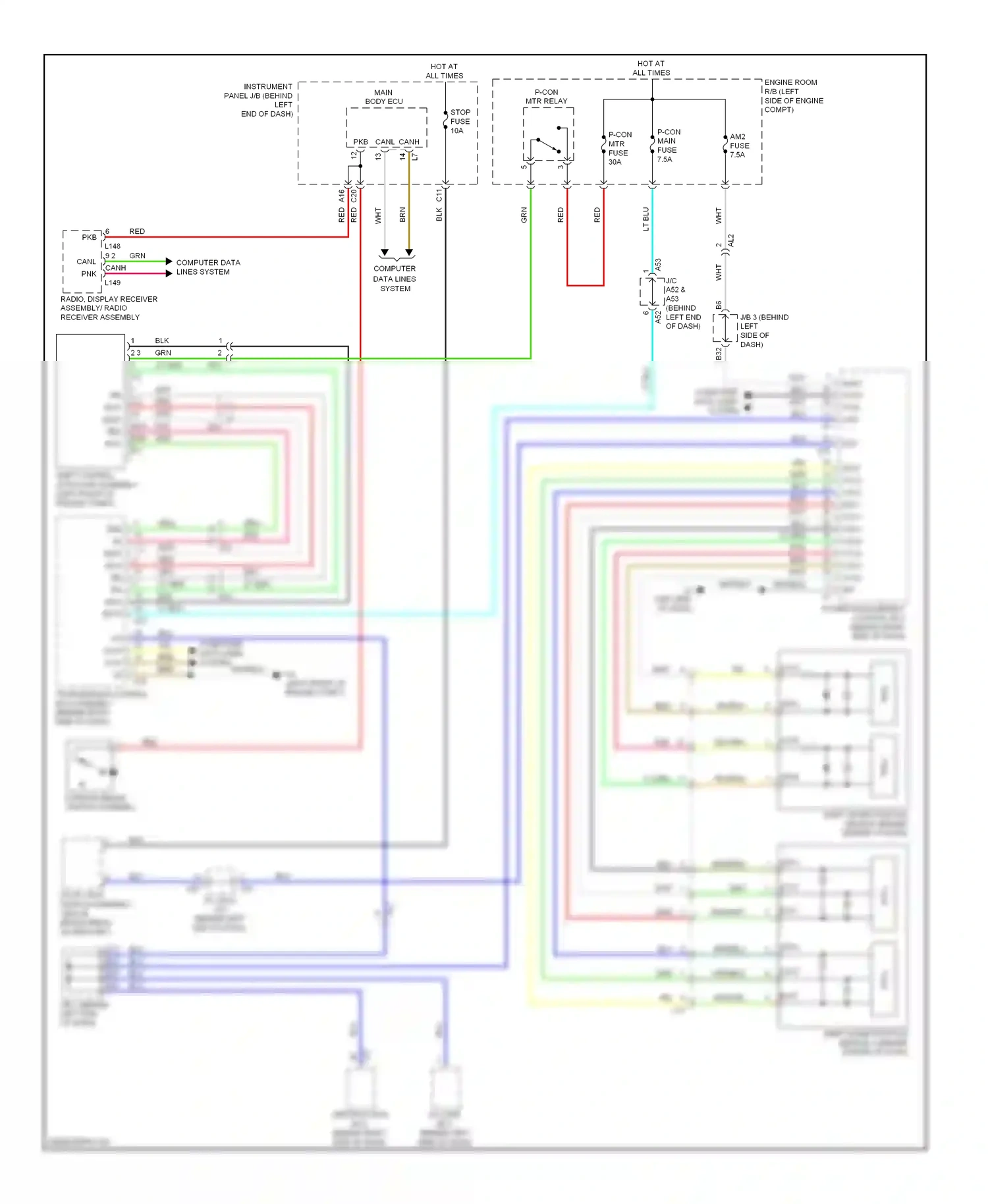 Toyota Prius Plug-in  (2012-2014) computer data lines system wiring diagram  (55 of 65)