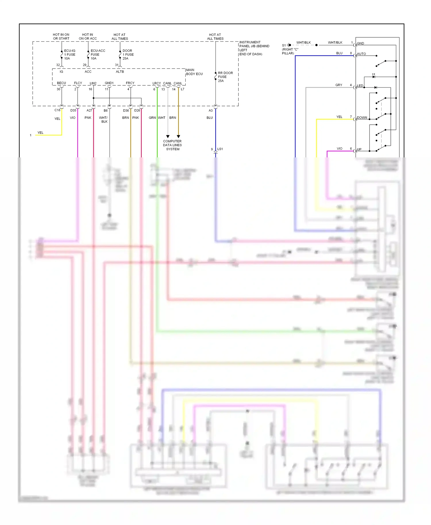 Toyota Prius Plug-in  (2012-2014) computer data lines system wiring diagram  (42 of 65)