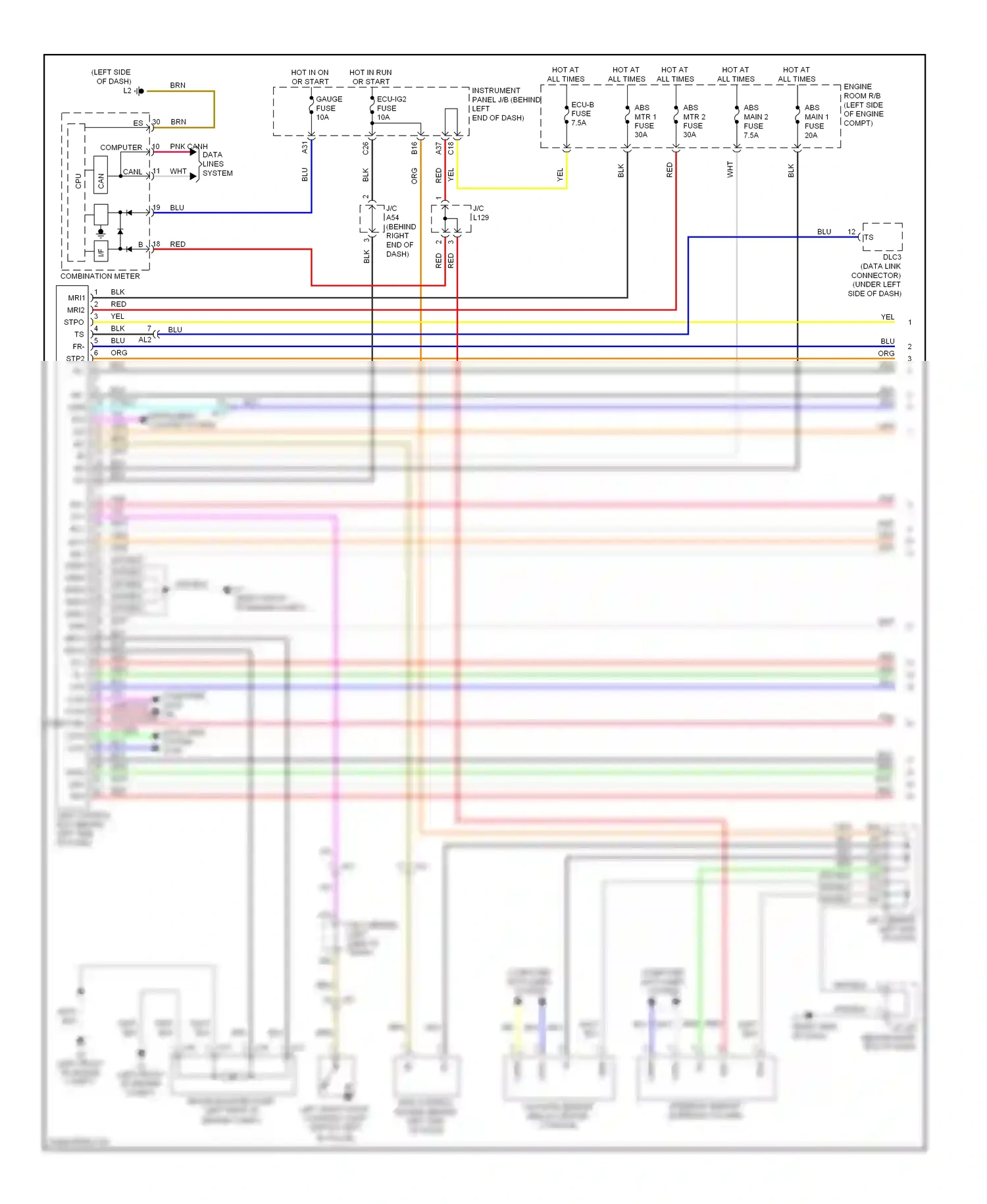 Toyota Prius Plug-in  (2012-2014) computer data lines system wiring diagram  (1 of 65)