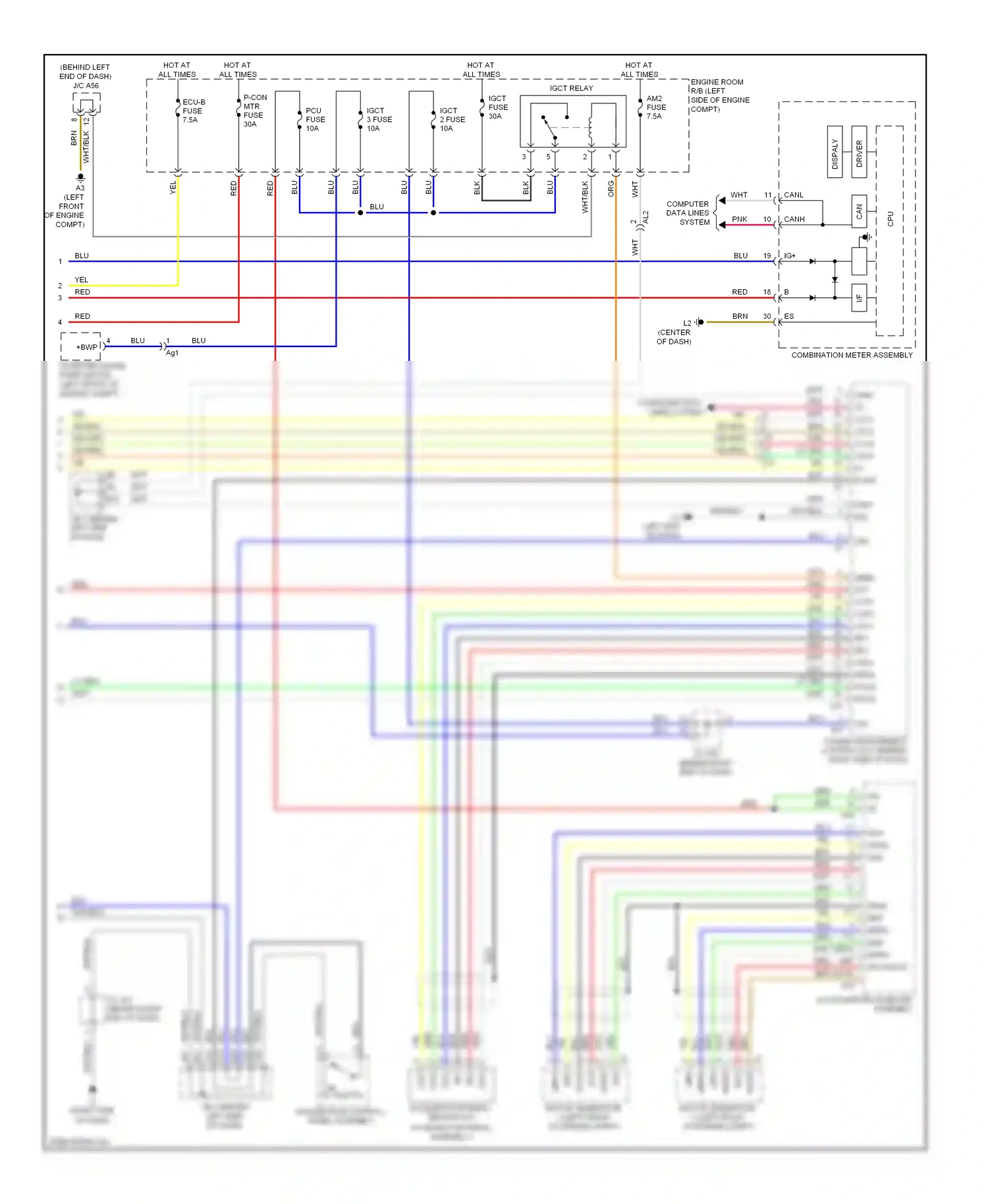 Toyota Prius Plug-in  (2012-2014) computer data lines system wiring diagram  (60 of 65)