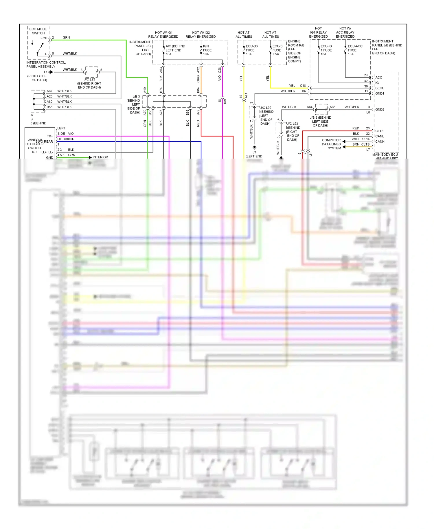Toyota Prius Plug-in  (2012-2014) computer data lines system wiring diagram  (3 of 65)