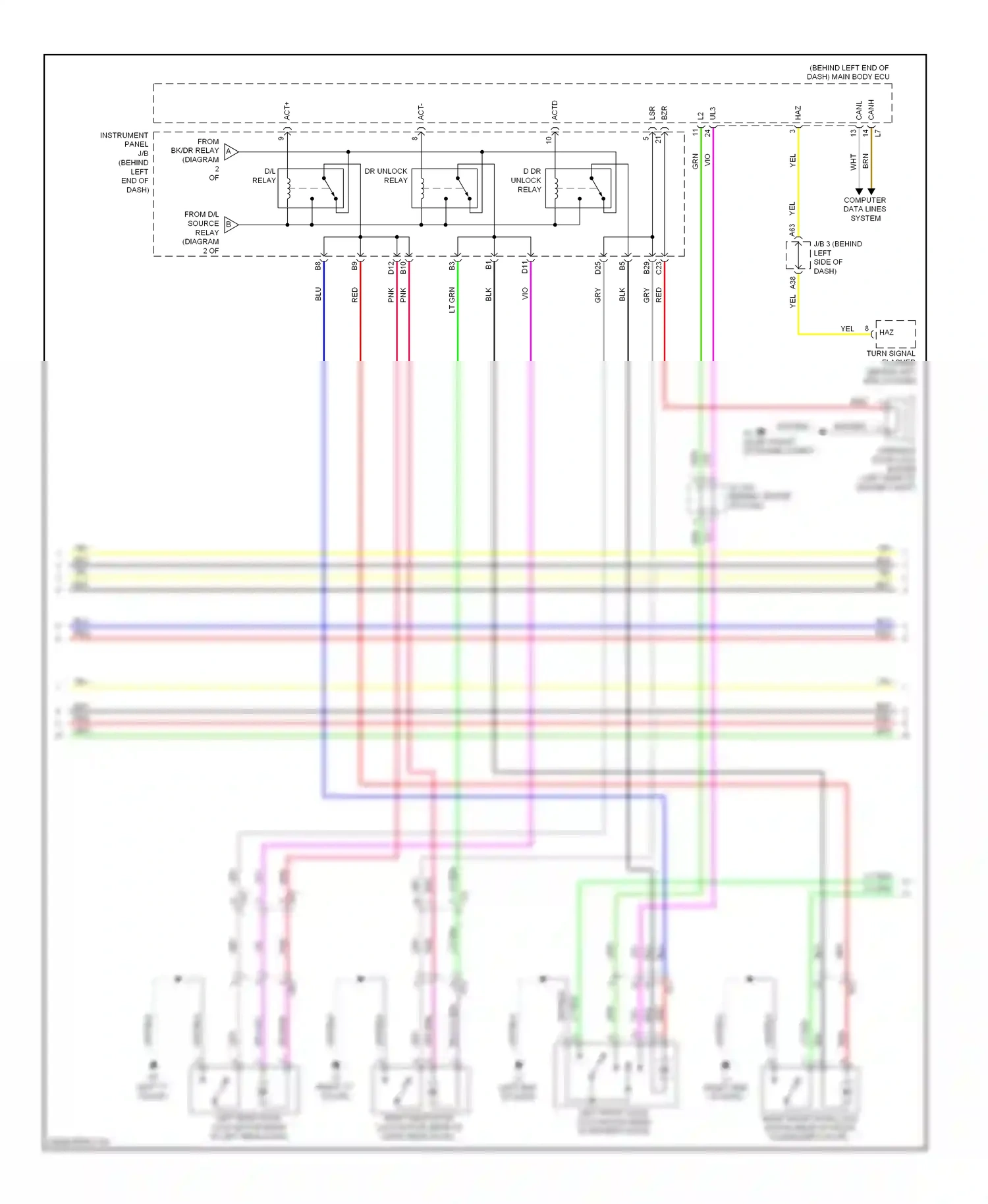 Toyota Prius Plug-in  (2012-2014) computer data lines system wiring diagram  (9 of 65)