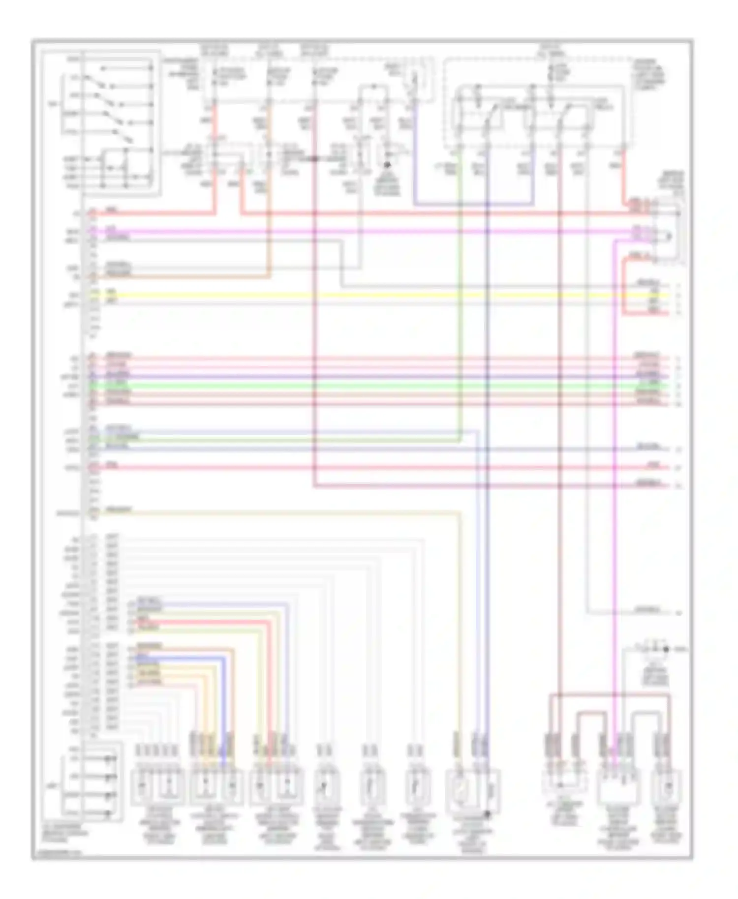 Prius Toyota I facelift (2000-2003): Automatic a/c circuit (1 of 2)