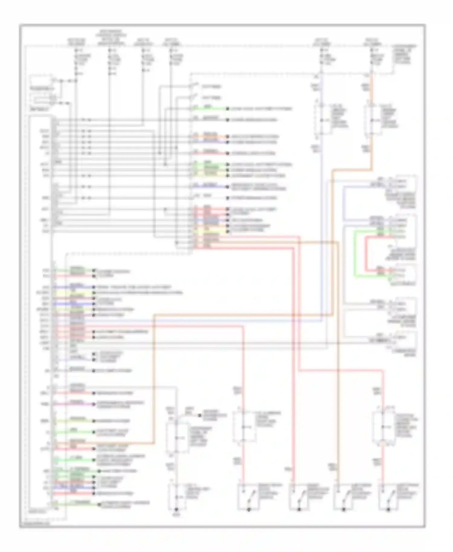 Prius Toyota I facelift (2000-2003): Body computer circuits