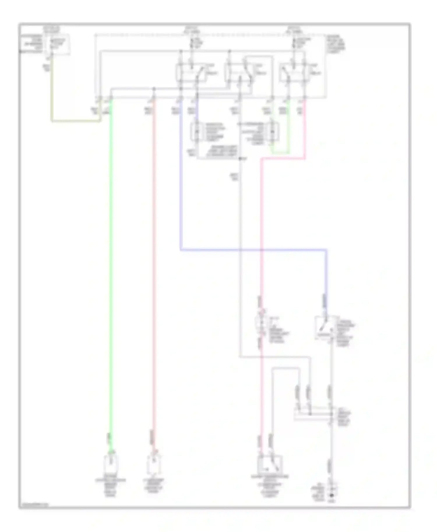 Prius Toyota I facelift (2000-2003): Cooling fan circuit