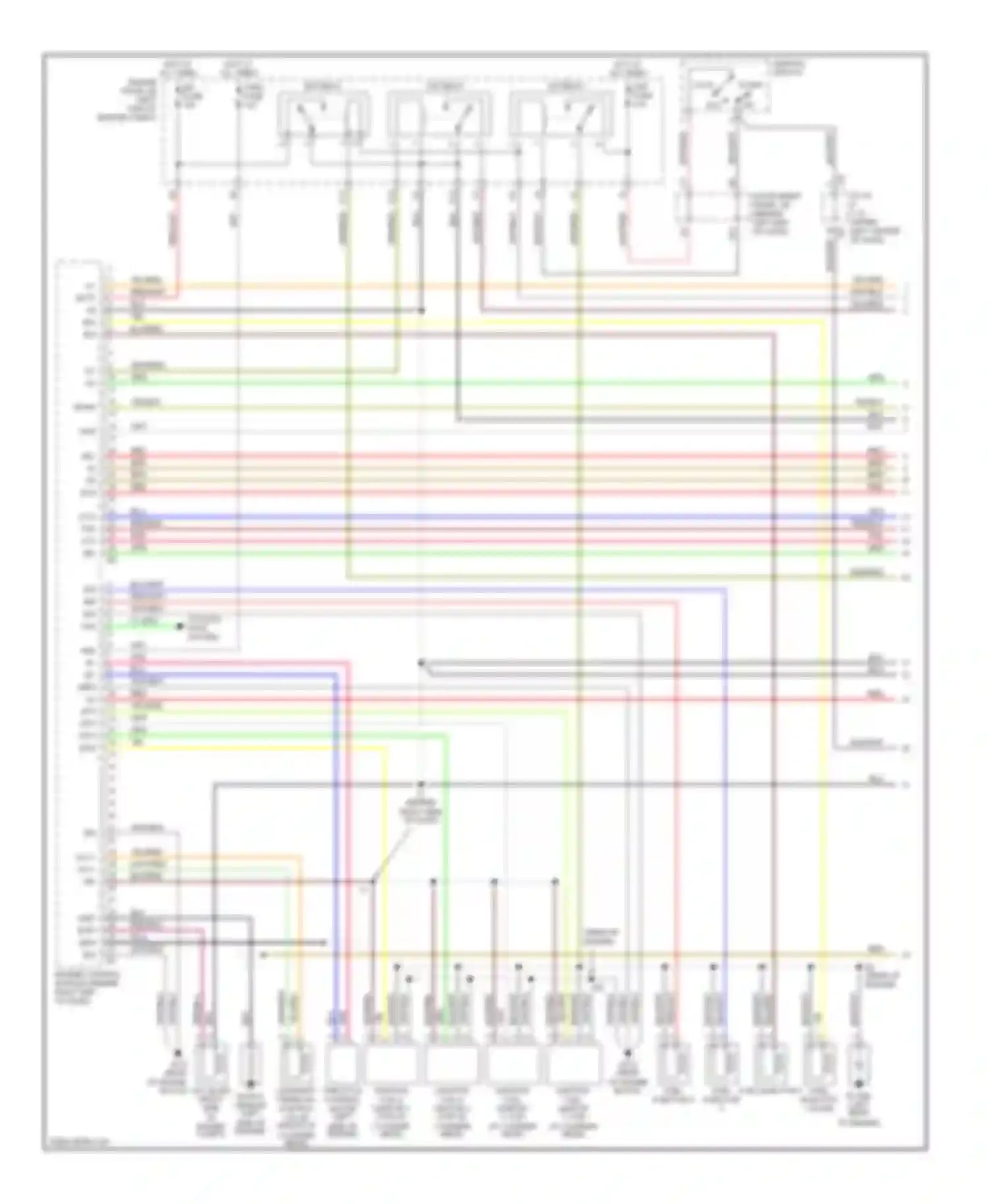 Prius Toyota I facelift (2000-2003): Wiring diagram engine performance 1.5l, engine controls circuit (1 of 3)