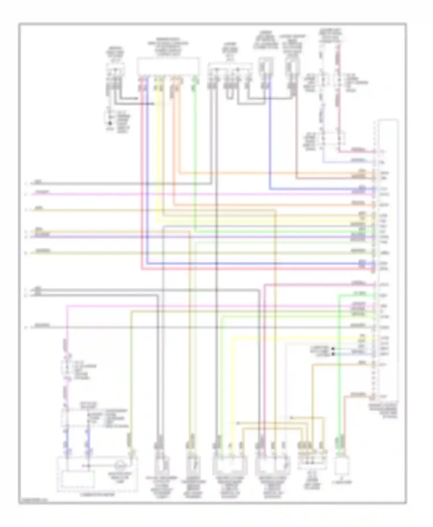 Prius Toyota I facelift (2000-2003): Wiring diagram engine performance 1.5l, engine controls circuit (3 of 3)