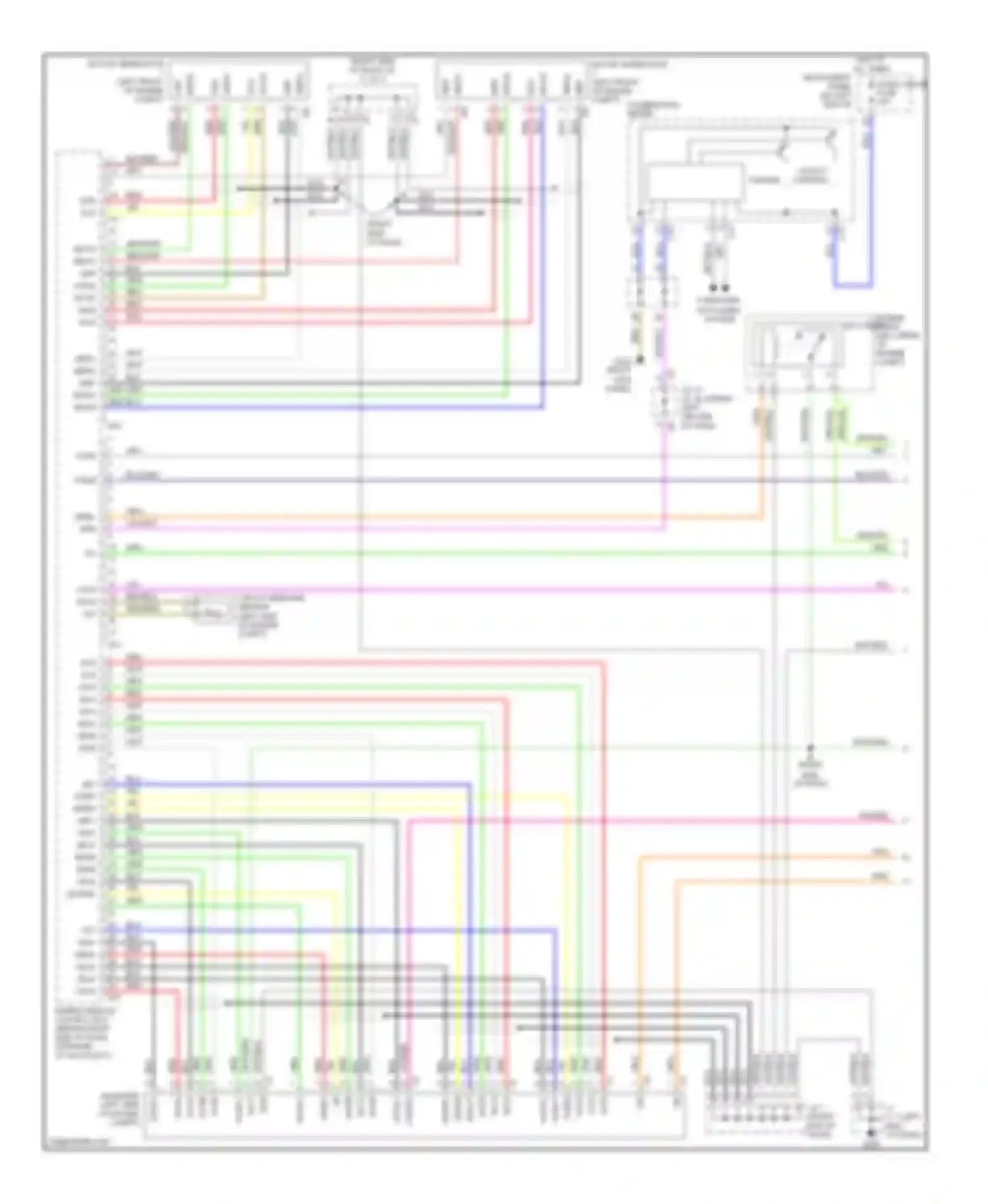 Prius Toyota I facelift (2000-2003): Wiring diagram engine performance hybrid system circuit (1 of 3)