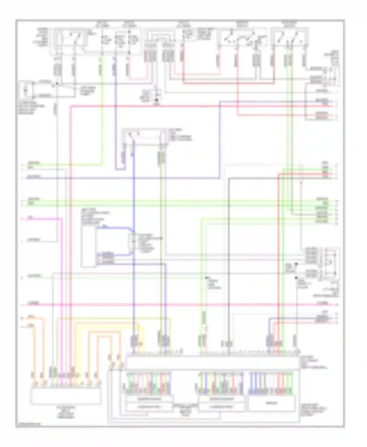 Prius Toyota I facelift (2000-2003): Wiring diagram engine performance hybrid system circuit (2 of 3)