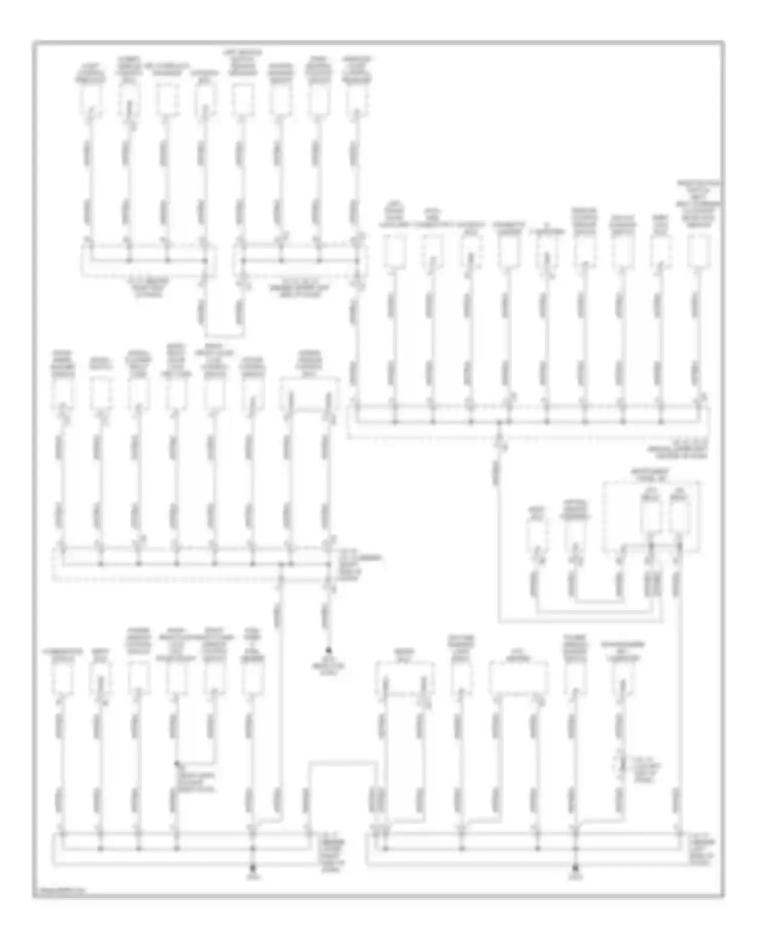 Prius Toyota I facelift (2000-2003): Ground distribution circuit (2 of 3)