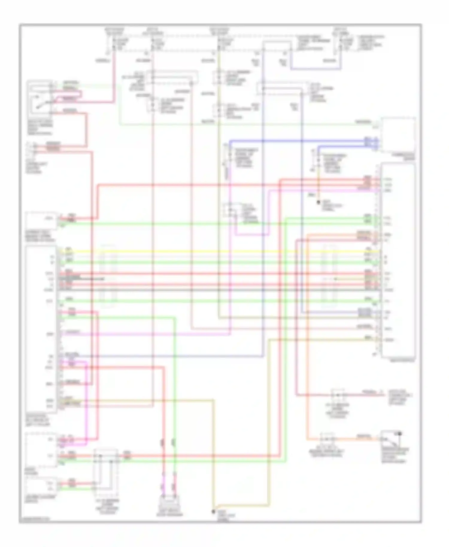 Prius Toyota I facelift (2000-2003): Navigation circuit