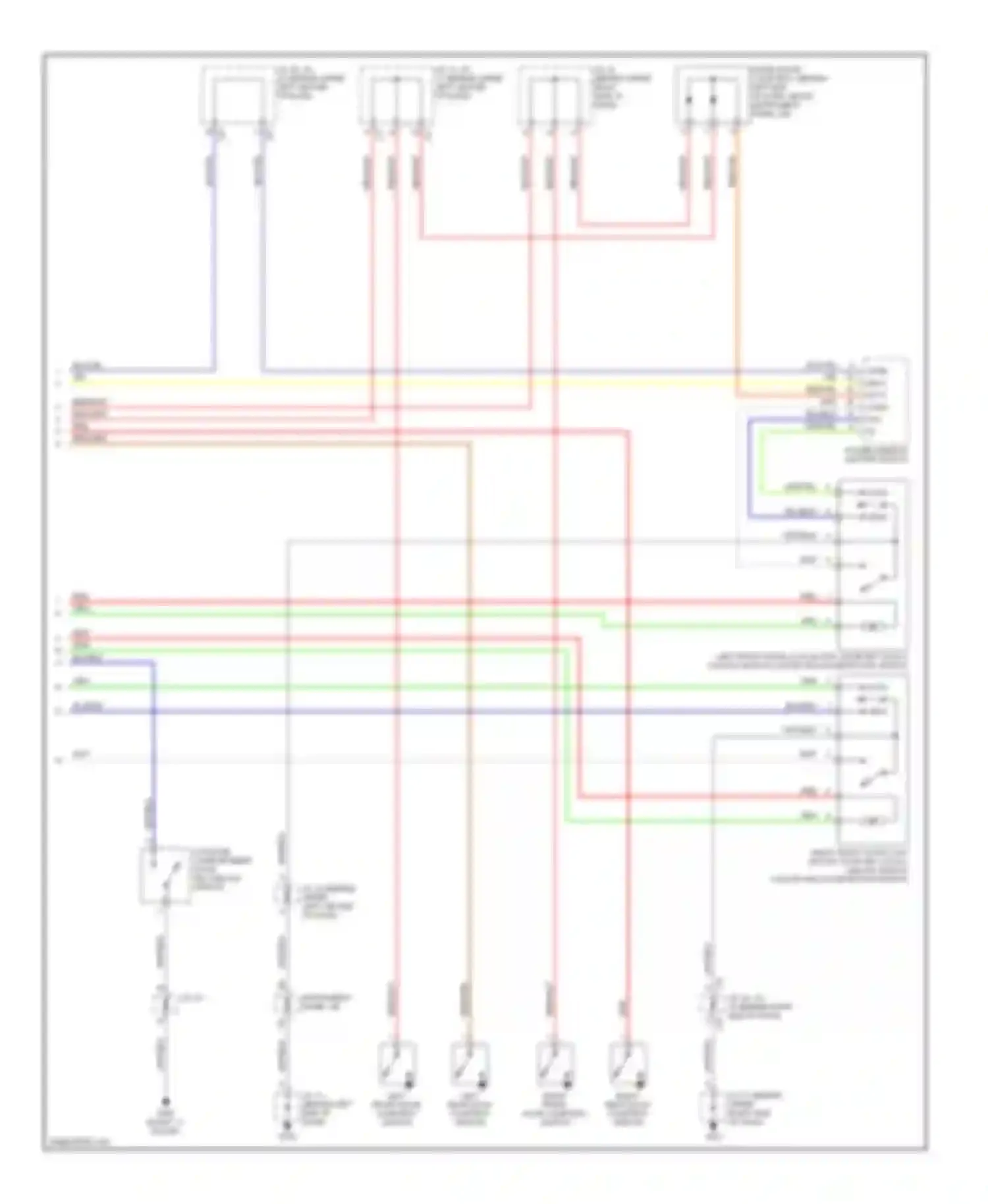 Prius Toyota I facelift (2000-2003): Power door lock circuit (2 of 2)