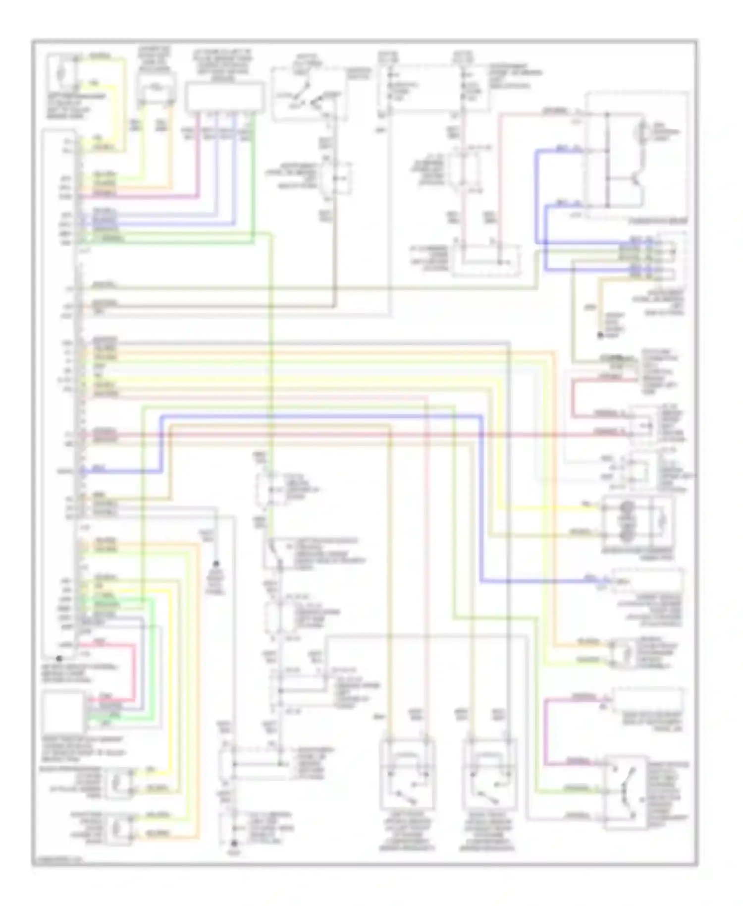 Prius Toyota I facelift (2000-2003): Supplemental restraint circuit