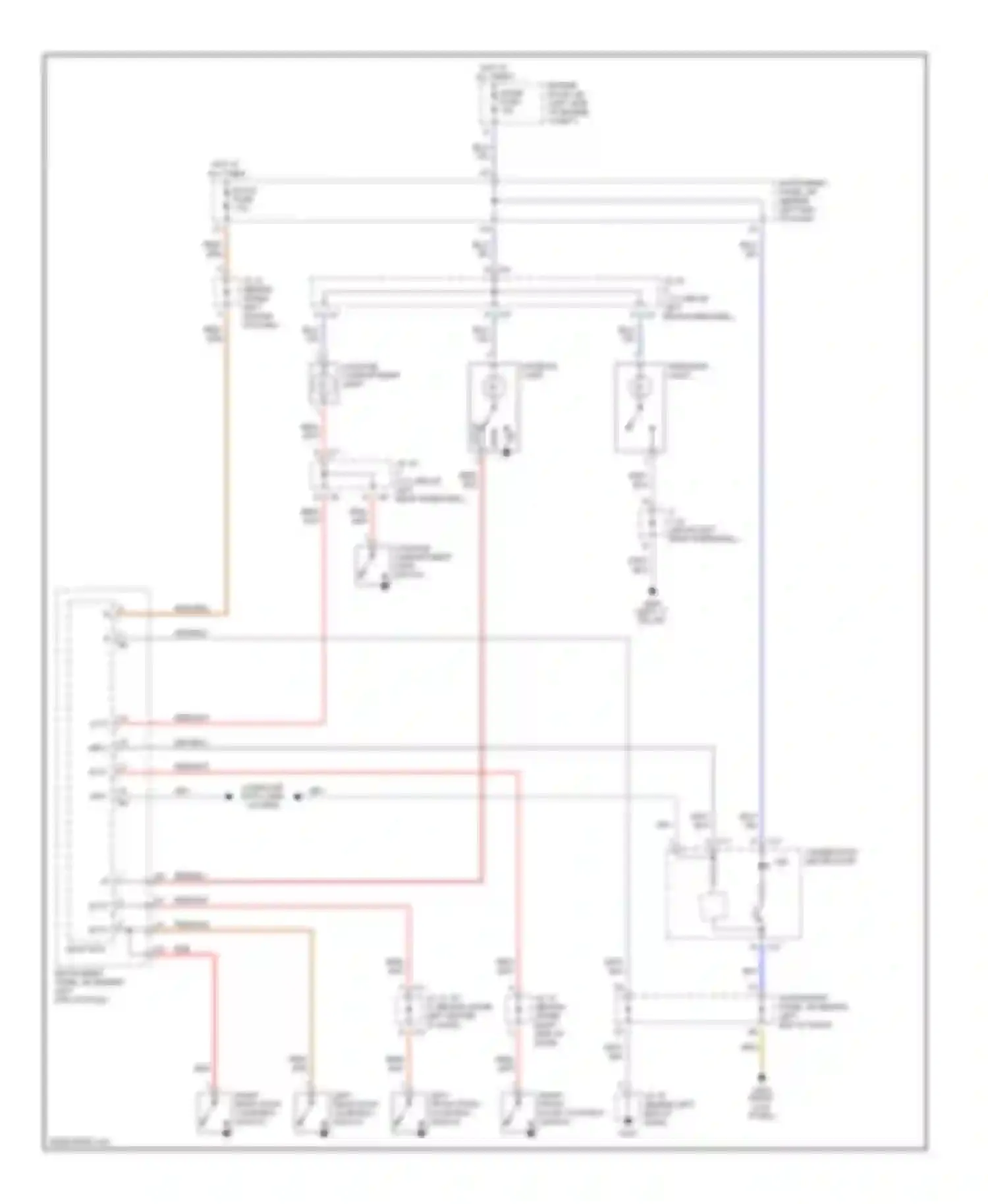 Wiring diagram combination meter door ind for Toyota Prius I facelift (2000-2003) (1 of 1)