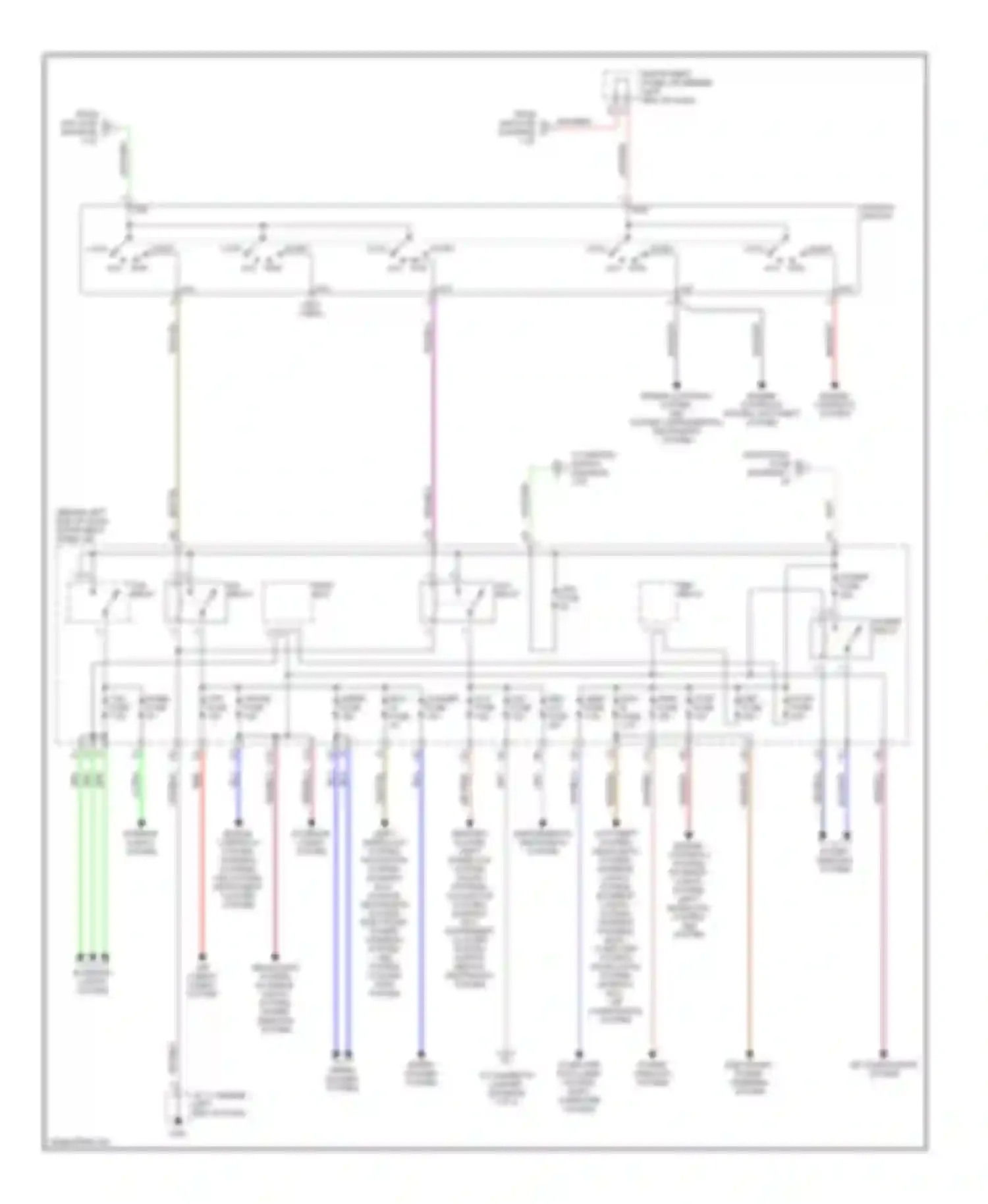 Wiring diagram engine controls system, abs system, supplemental restraints system for Toyota Prius I facelift (2000-2003) (1 of 1)