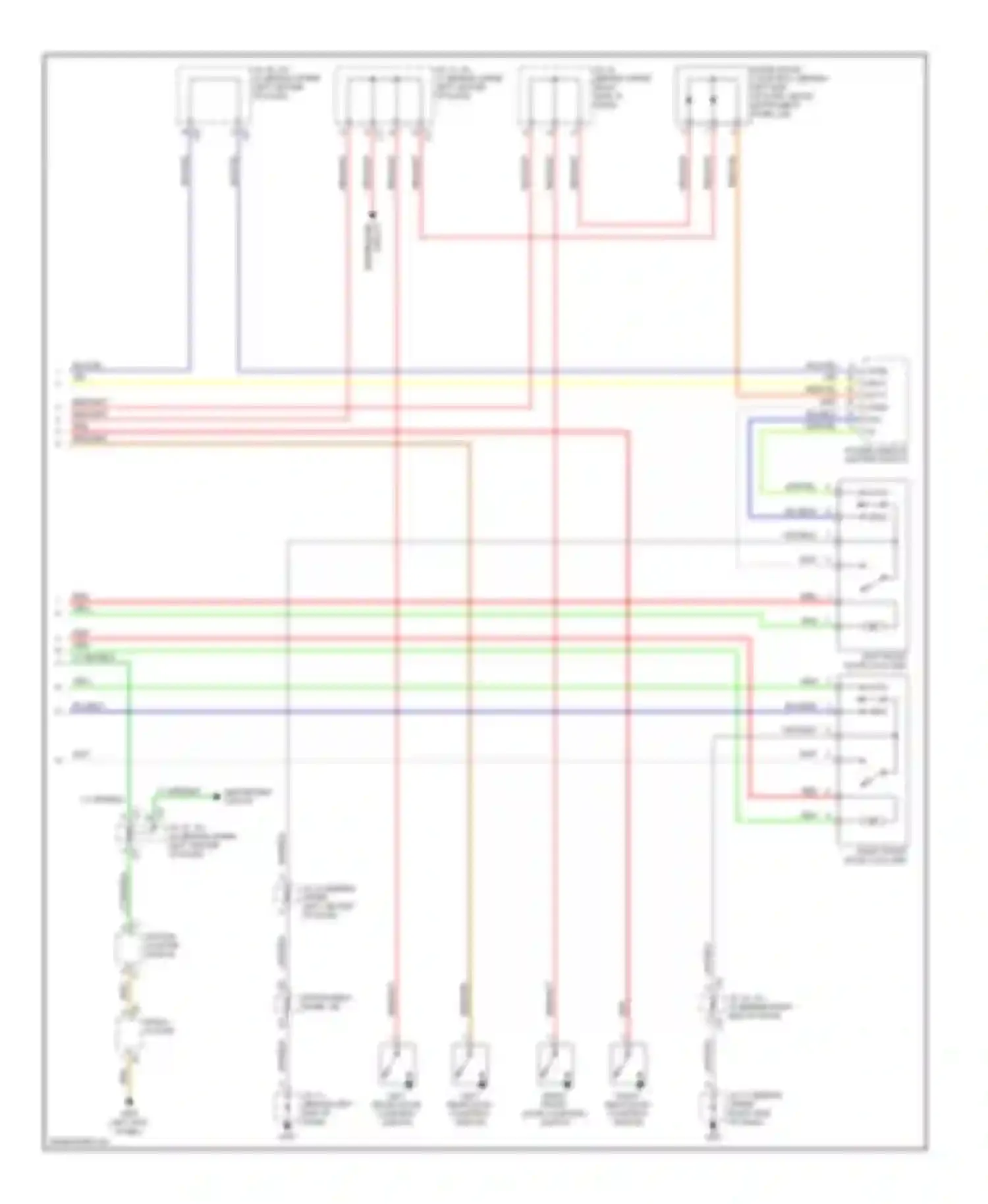 Wiring diagram left front door courtesy switch for Toyota Prius I facelift (2000-2003) (3 of 7)