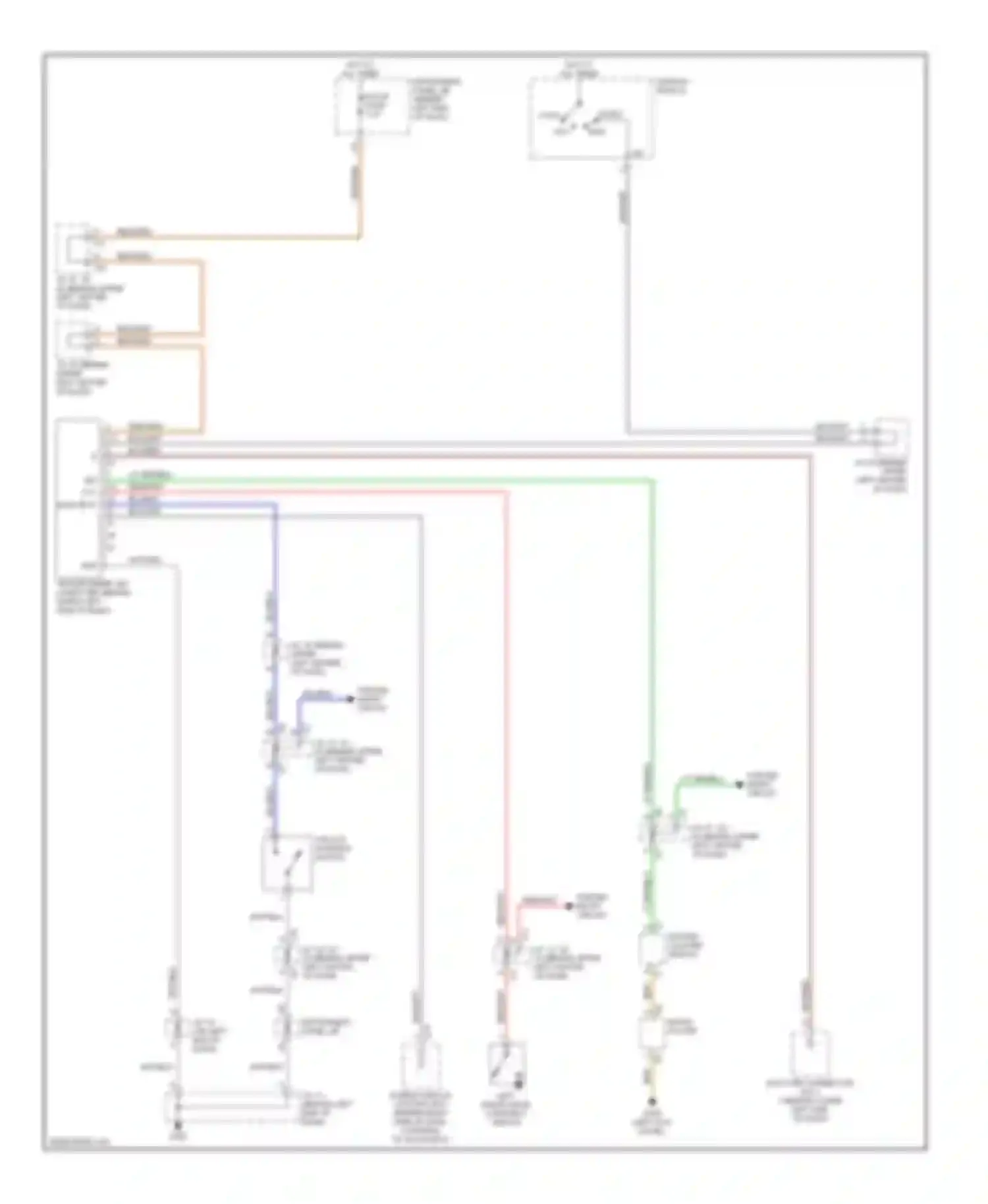 Wiring diagram left front door courtesy switch for Toyota Prius I facelift (2000-2003) (4 of 7)