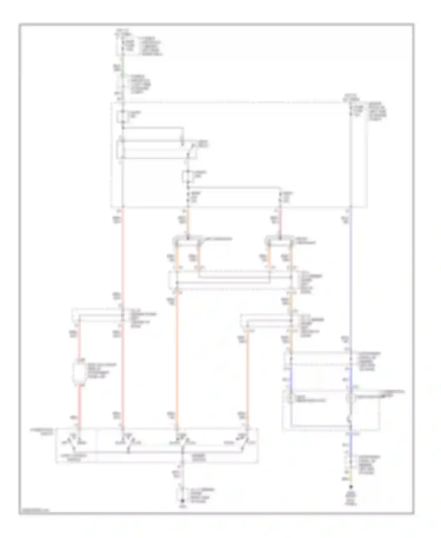 Wiring diagram light control switch for Toyota Prius I facelift (2000-2003) (2 of 2)