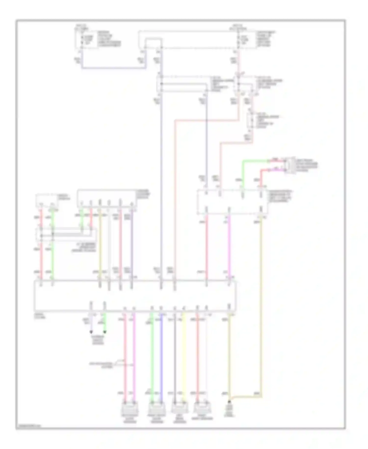 Wiring diagram multi-display for Toyota Prius I facelift (2000-2003) (5 of 5)
