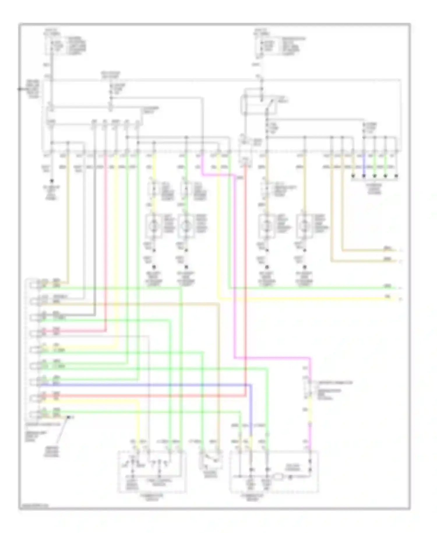 Prius Toyota II facelift (2005-2011): Exterior lamps circuit (1 of 2)