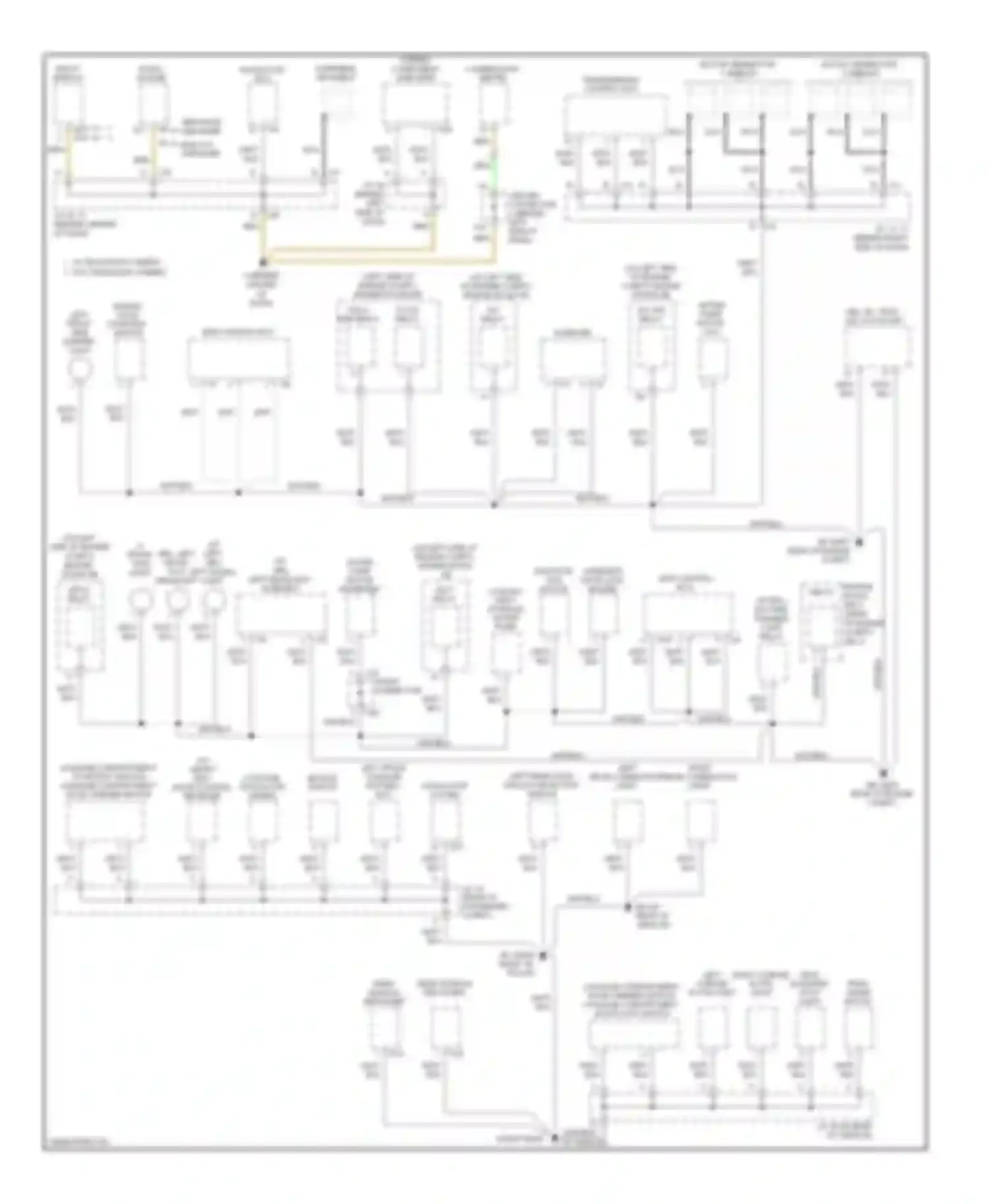 Prius Toyota II facelift (2005-2011): Ground distribution circuit (1 of 3)