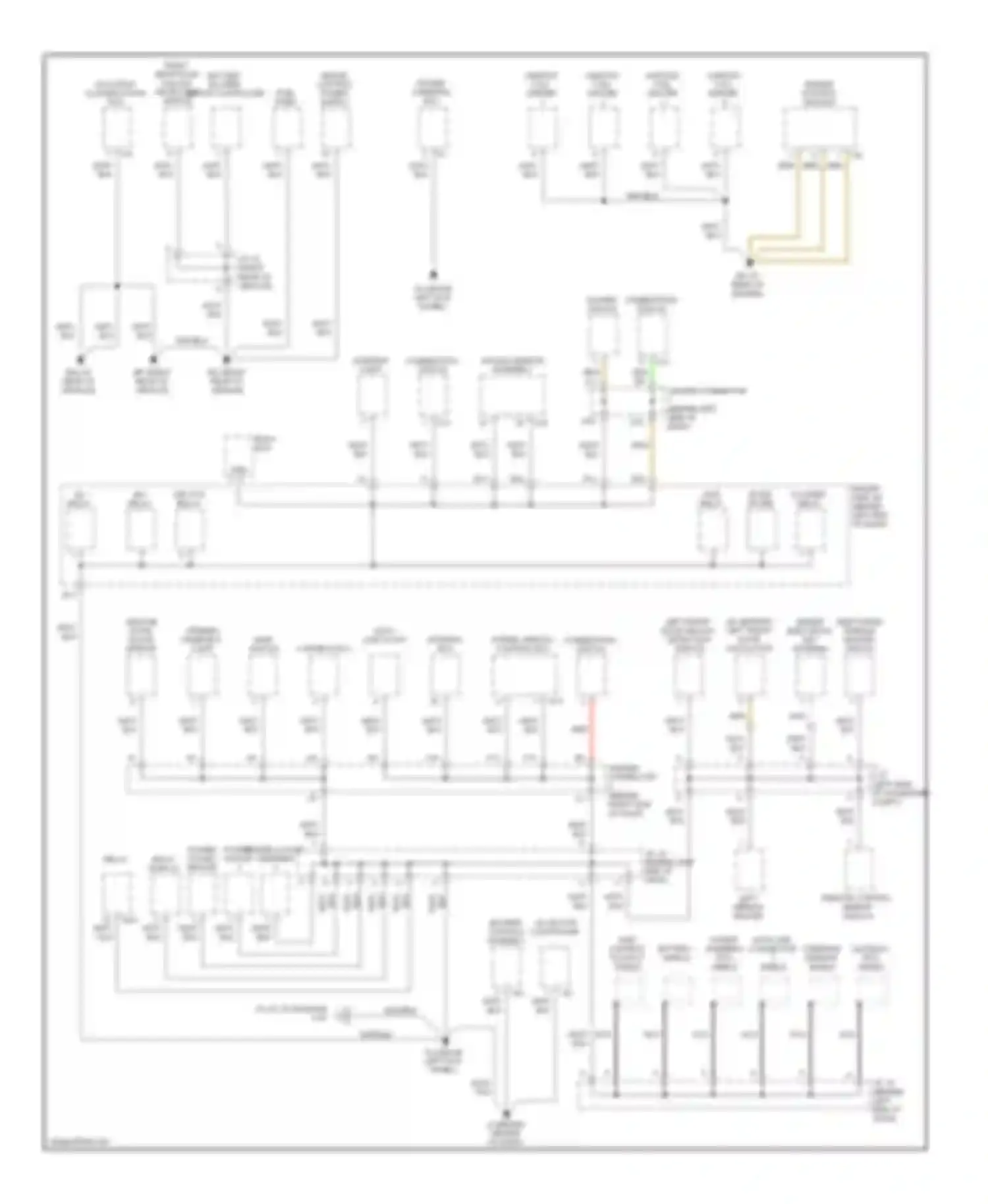 Prius Toyota II facelift (2005-2011): Ground distribution circuit (2 of 3)