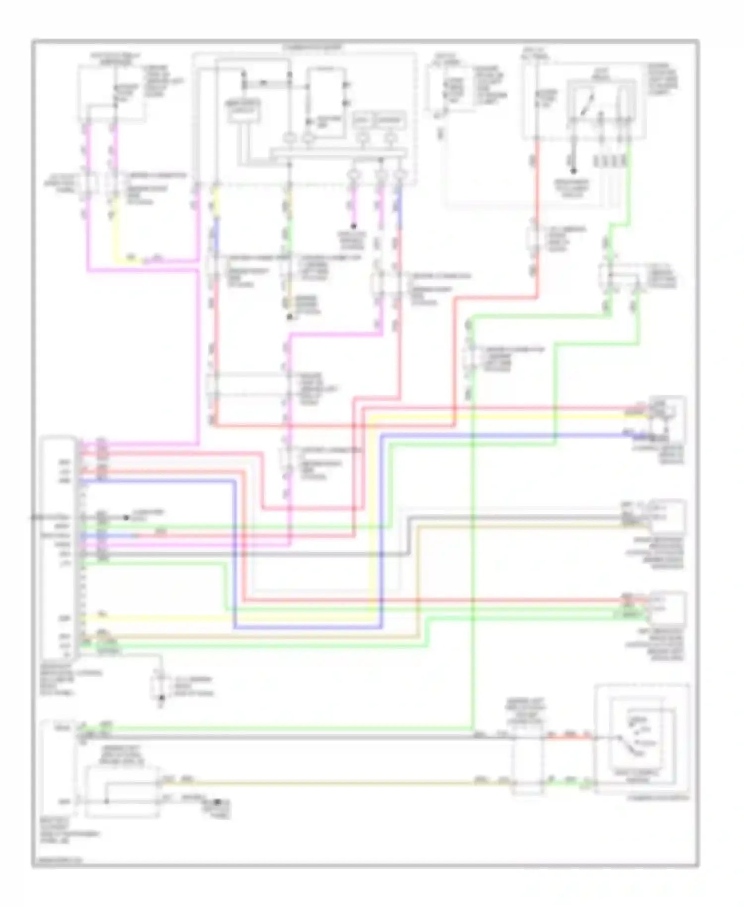 Prius Toyota II facelift (2005-2011): Headlamp beam adjustment circuit