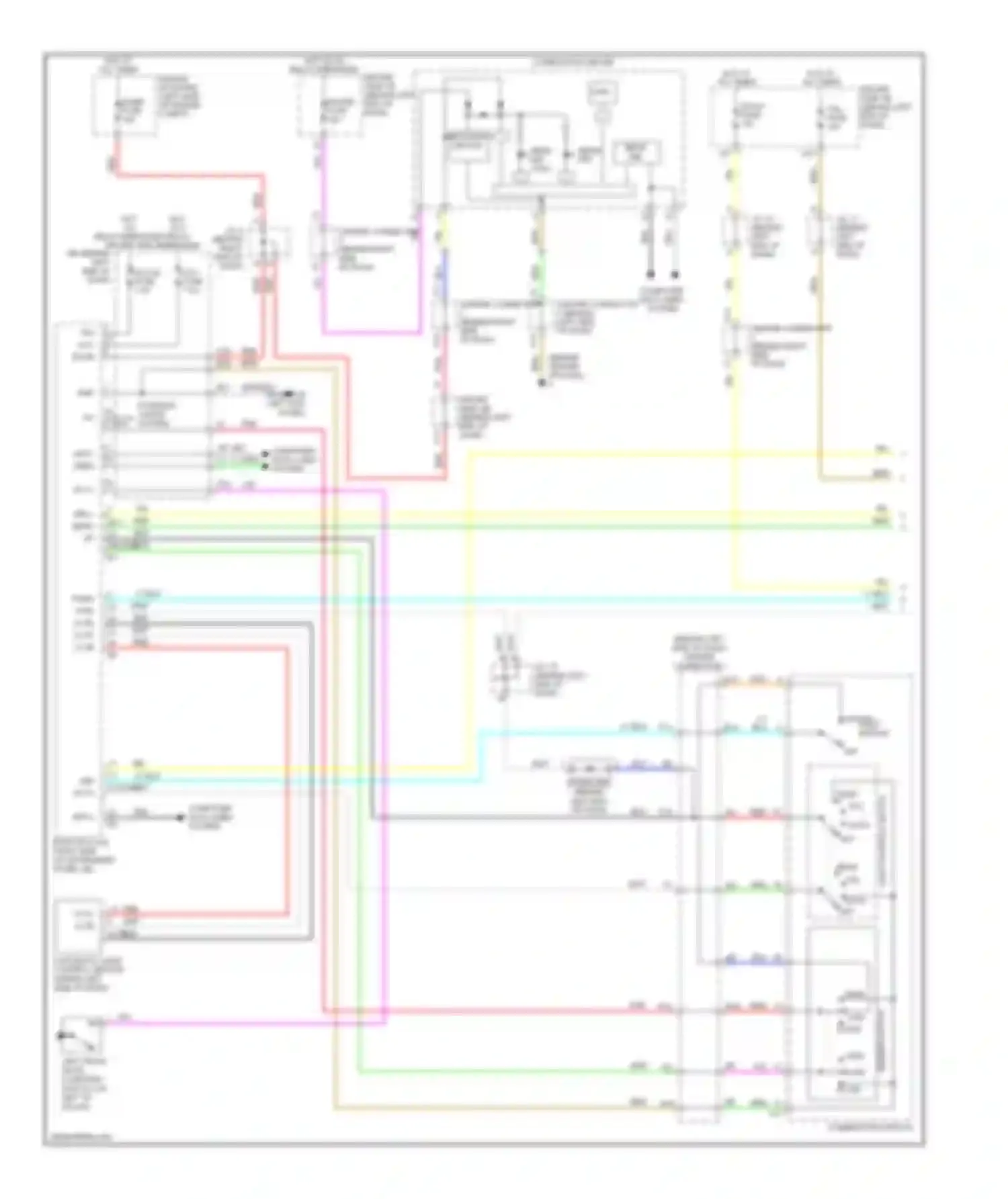 Prius Toyota II facelift (2005-2011): Headlamps & fog lamps circuit, with drl (1 of 2)