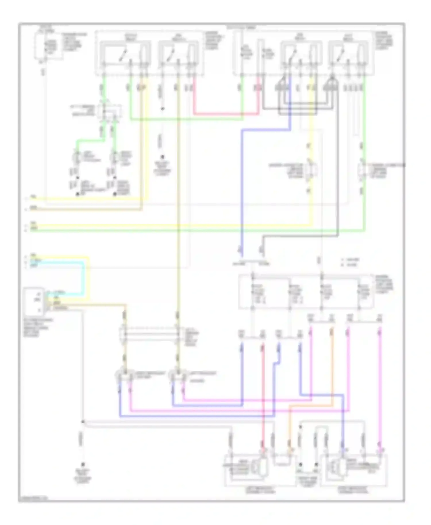 Prius Toyota II facelift (2005-2011): Headlamps & fog lamps circuit, with drl (2 of 2)