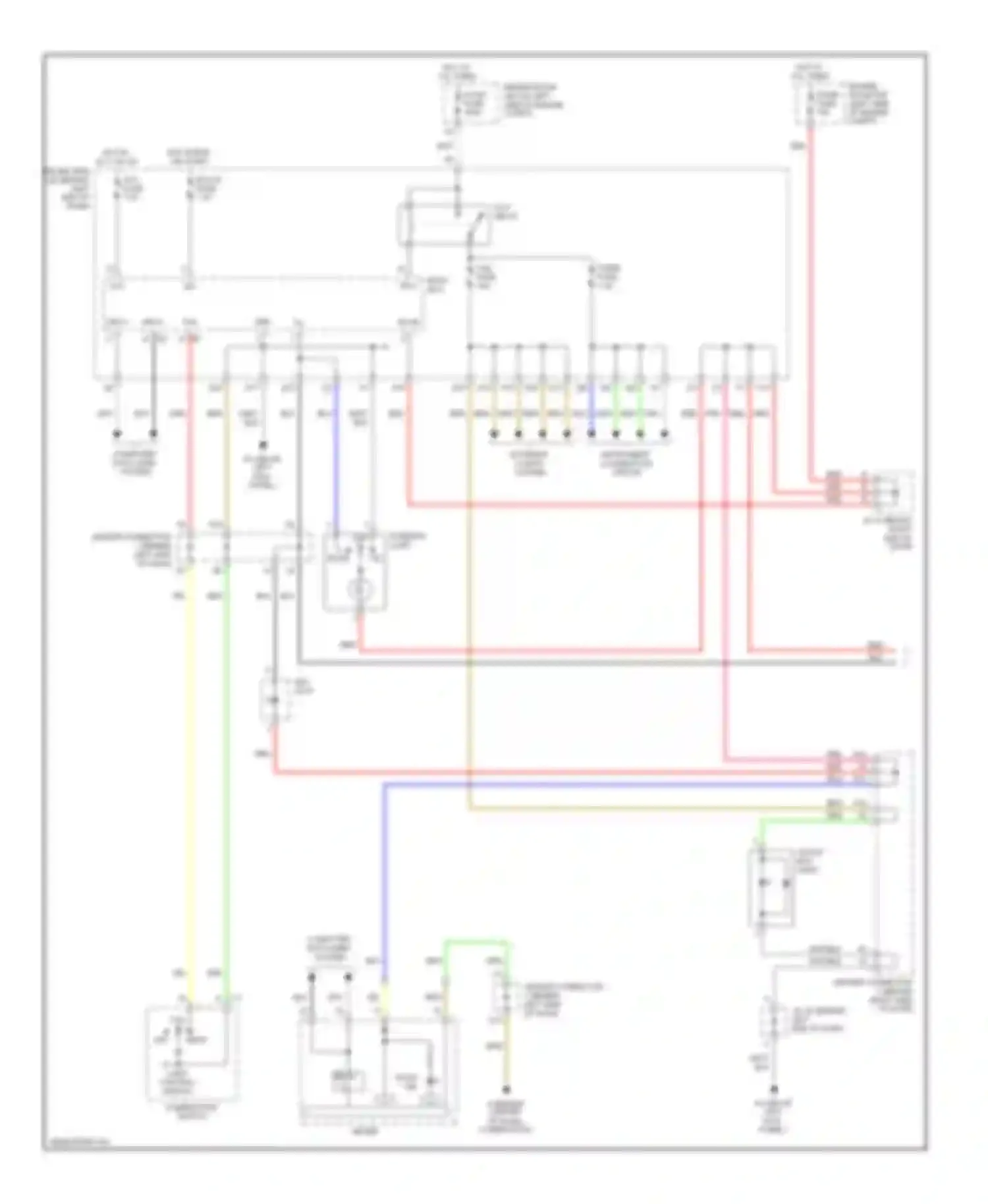 Prius Toyota II facelift (2005-2011): Courtesy lamps circuit (1 of 2)
