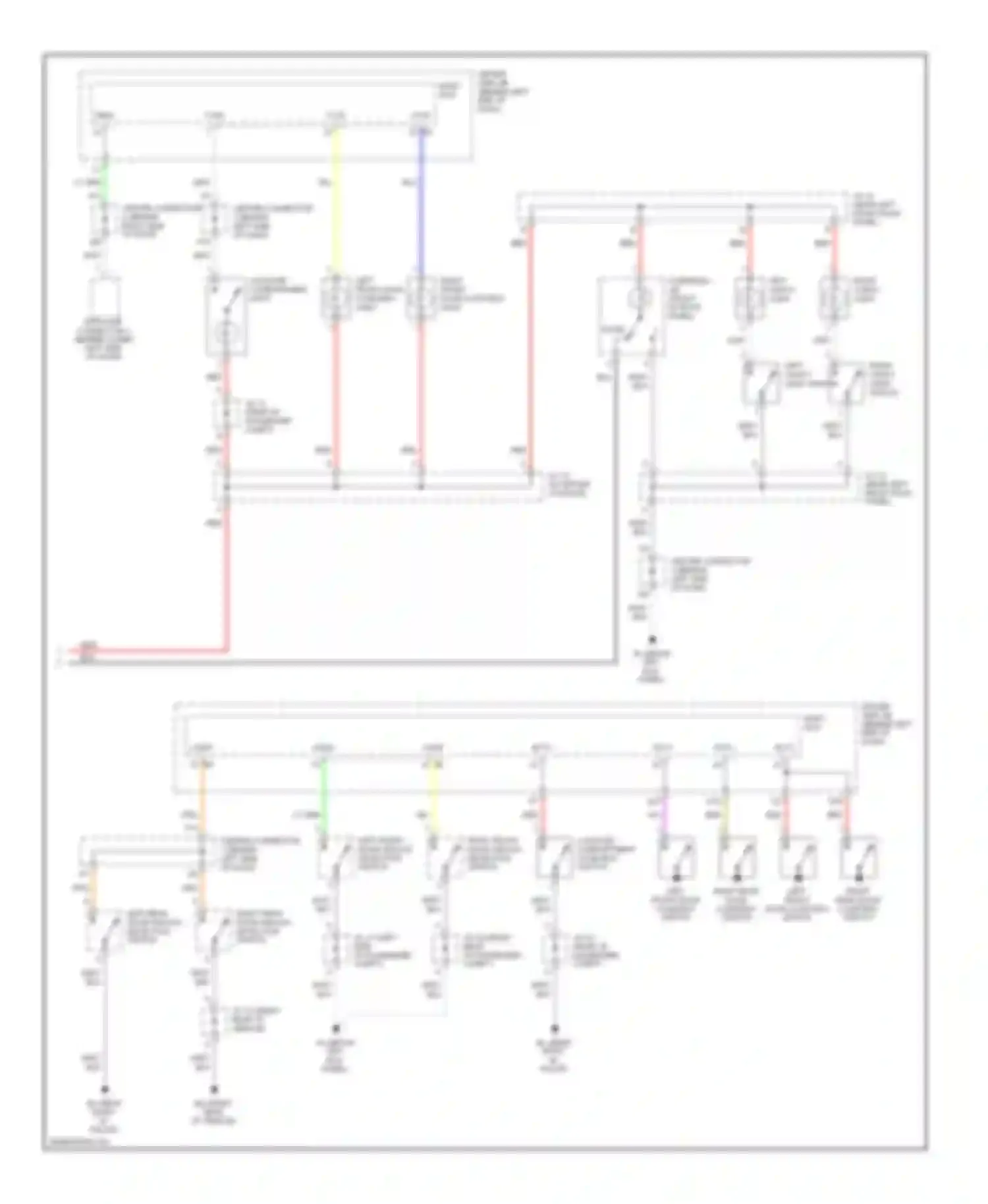 Prius Toyota II facelift (2005-2011): Courtesy lamps circuit (2 of 2)