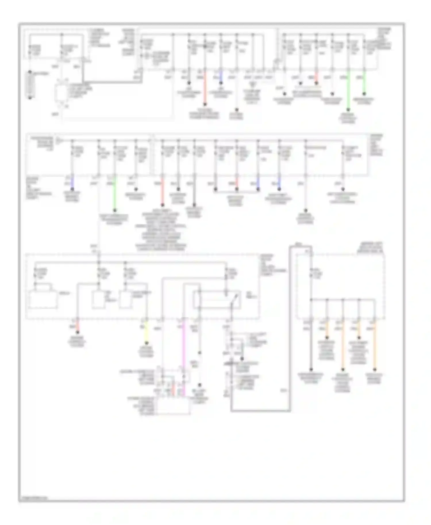 Prius Toyota II facelift (2005-2011): Power distribution circuit (1 of 2)