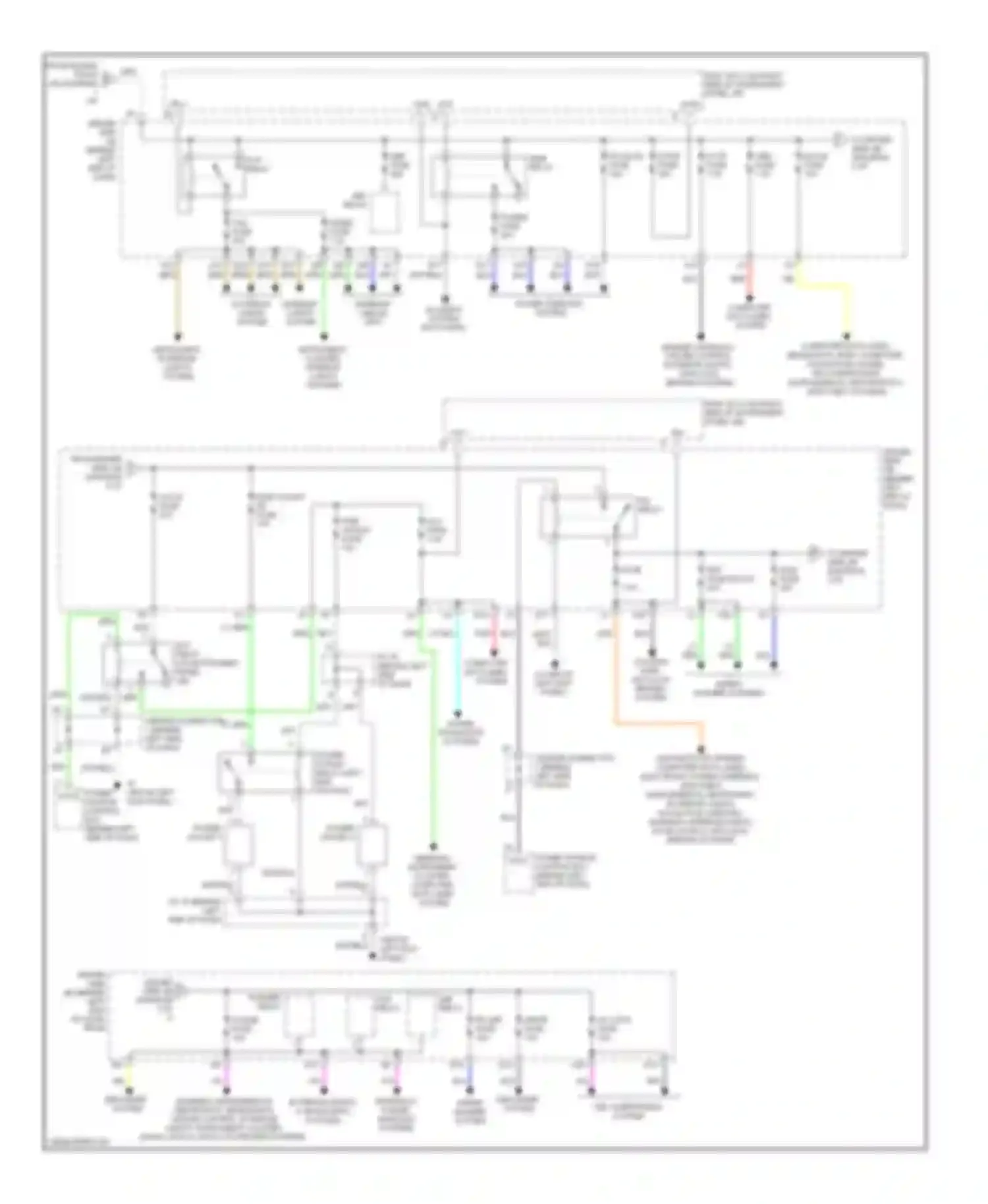 Prius Toyota II facelift (2005-2011): Power distribution circuit (2 of 2)