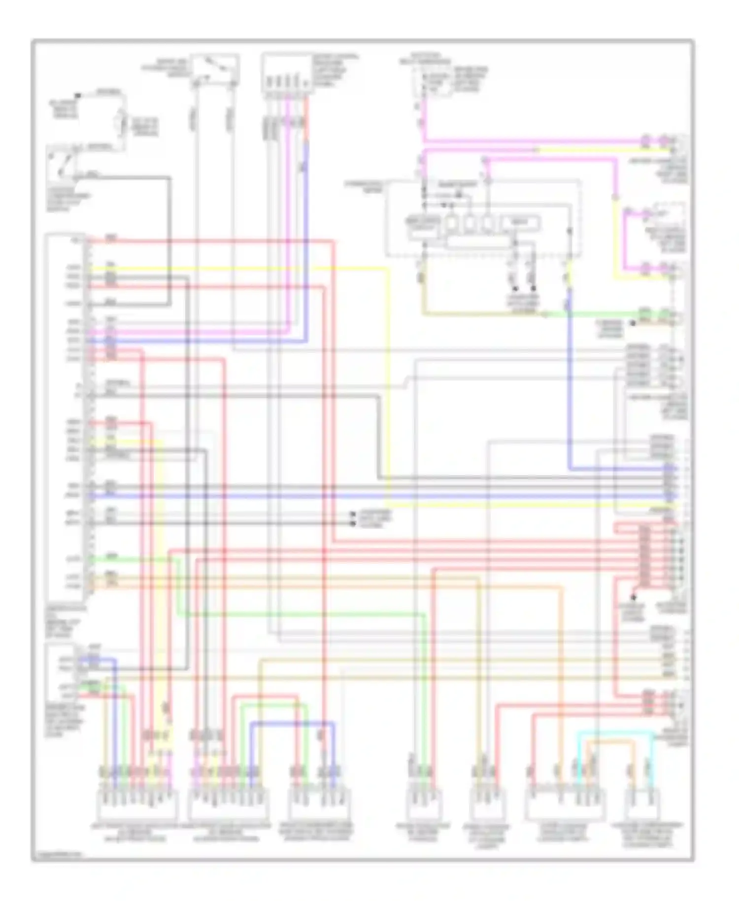 Prius Toyota II facelift (2005-2011): Power door locks circuit, with smart key system (1 of 4)