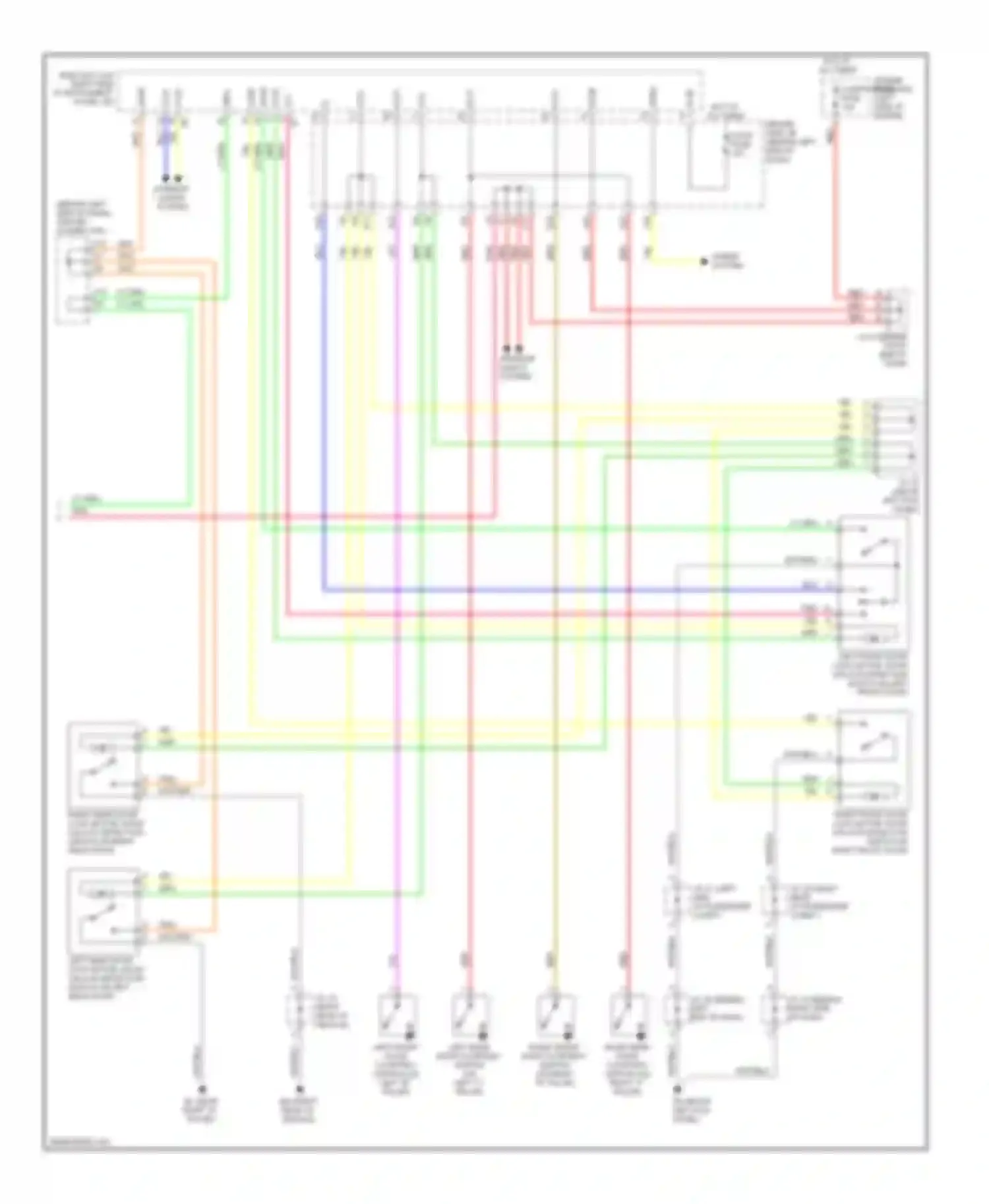 Prius Toyota II facelift (2005-2011): Power door locks circuit, without smart key system (2 of 2)