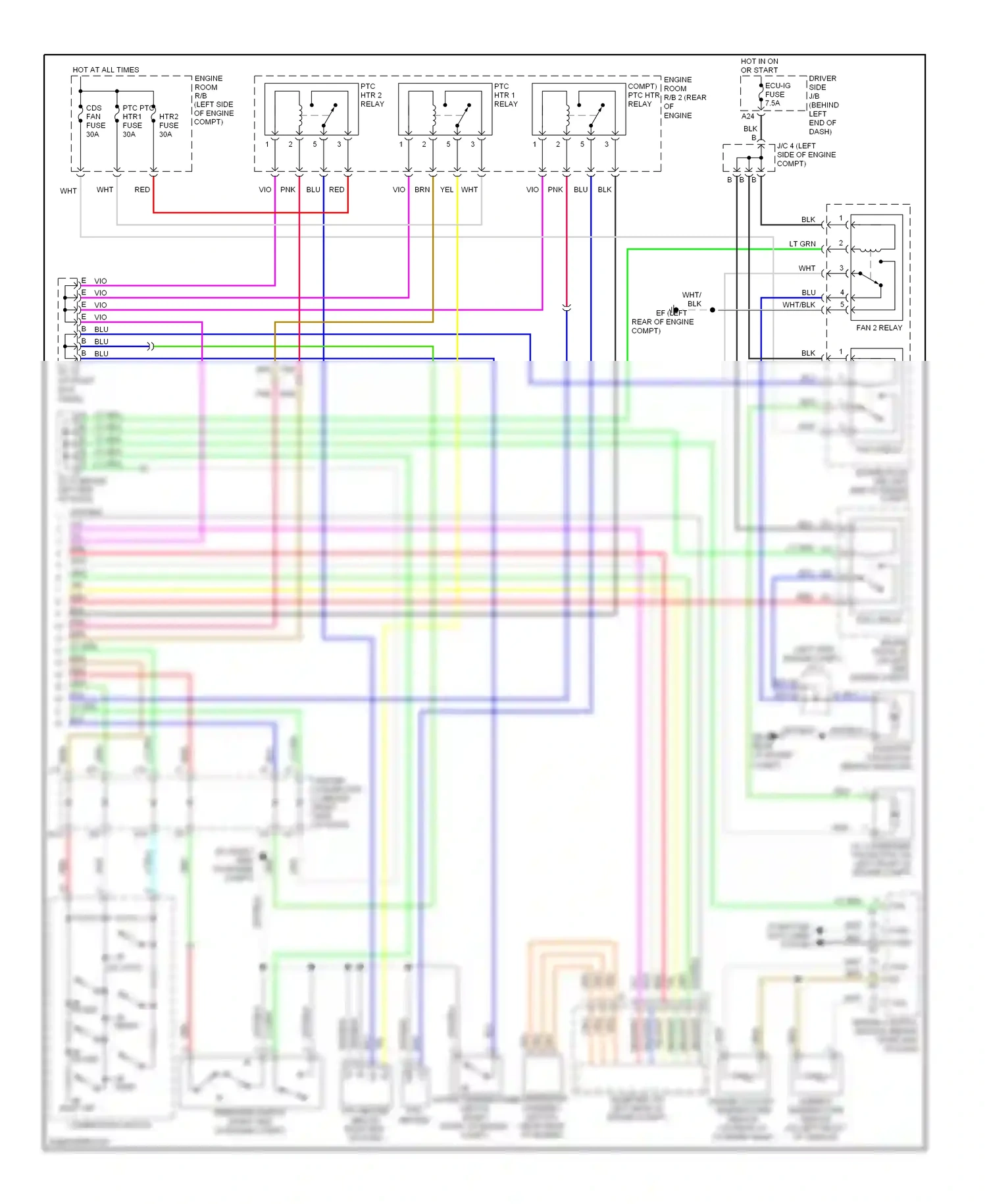 Toyota Prius II facelift (2005-2011) computer data lines system wiring diagram  (5 of 36)