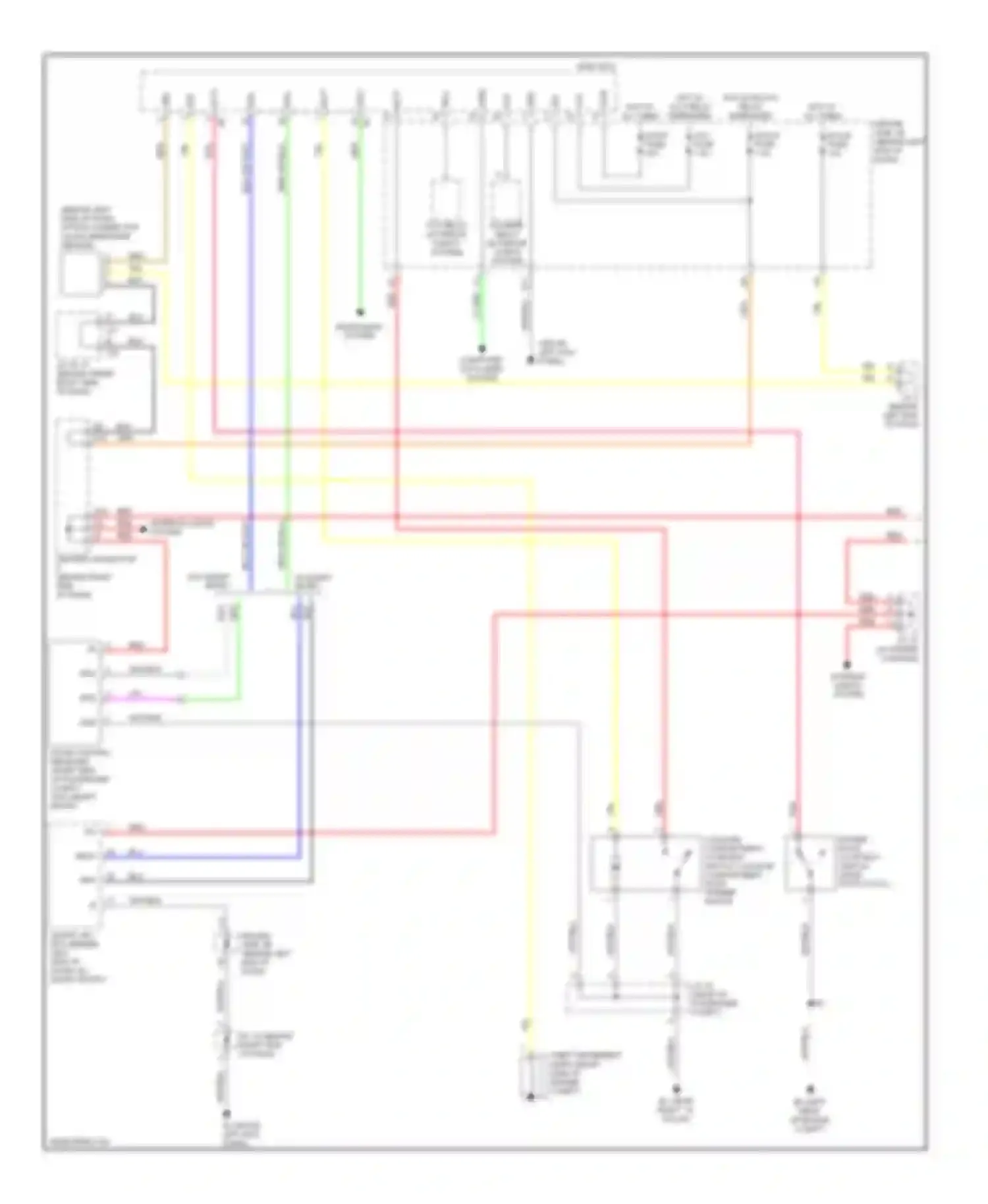 Prius Toyota II (2003-2005): Forced entry circuit (1 of 2)