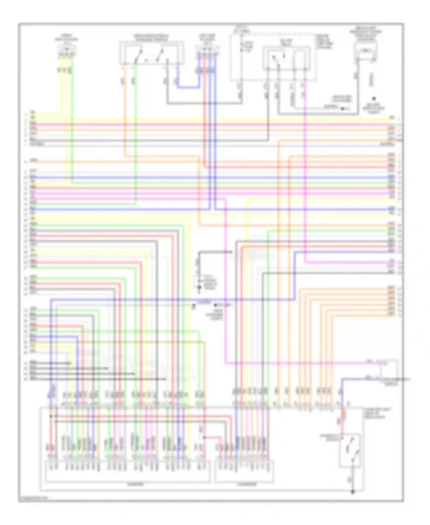 Prius Toyota II (2003-2005): Wiring diagram engine performance hybrid system circuit (2 of 7)