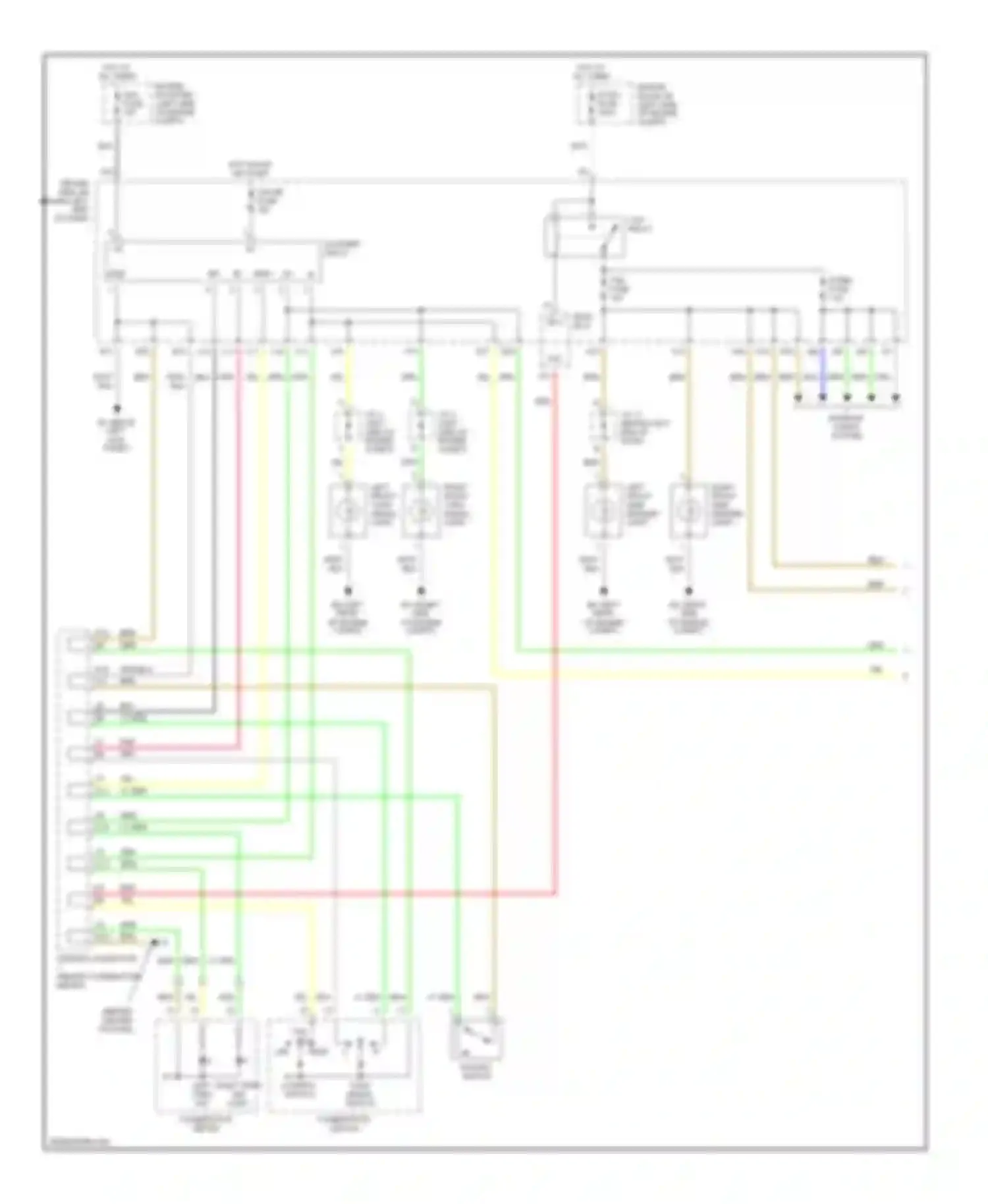 Prius Toyota II (2003-2005): Exterior lamps circuit (1 of 2)