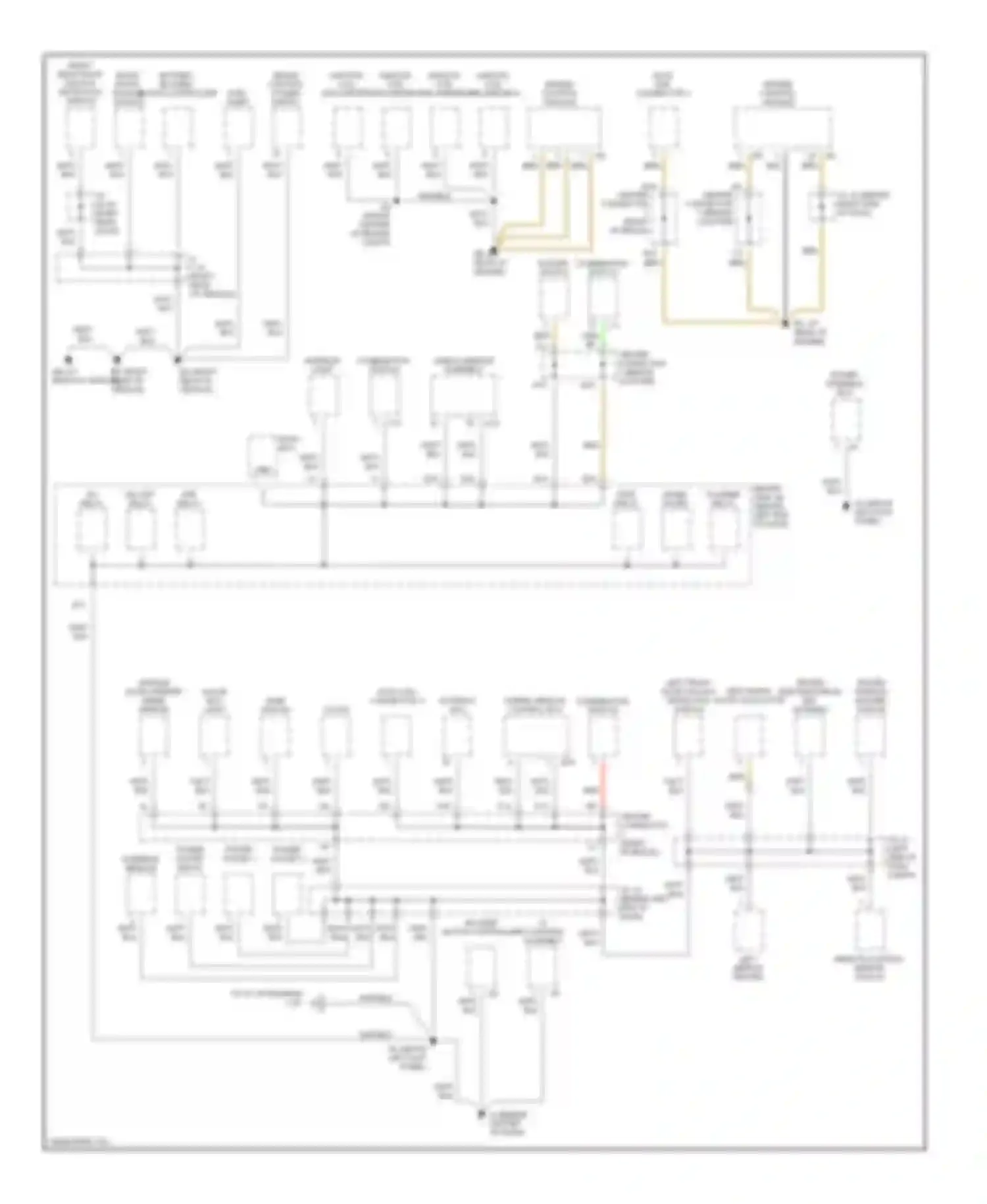 Prius Toyota II (2003-2005): Ground distribution circuit (2 of 3)