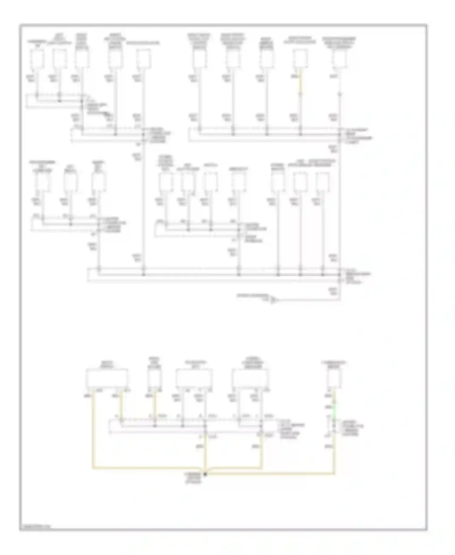 Prius Toyota II (2003-2005): Ground distribution circuit (3 of 3)
